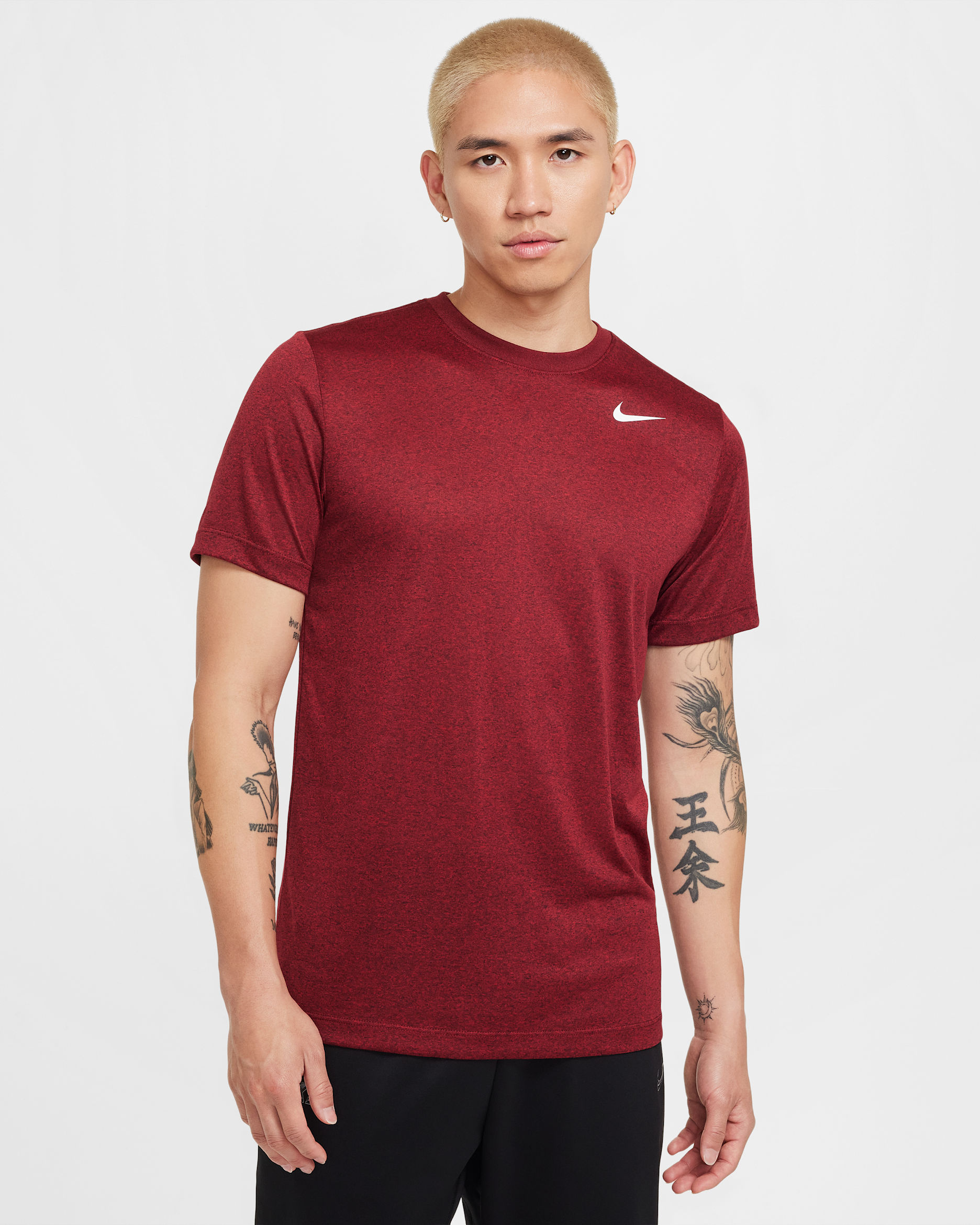 Nike Legend Men's Dri-FIT Fitness T-Shirt - Team Red/Black/White