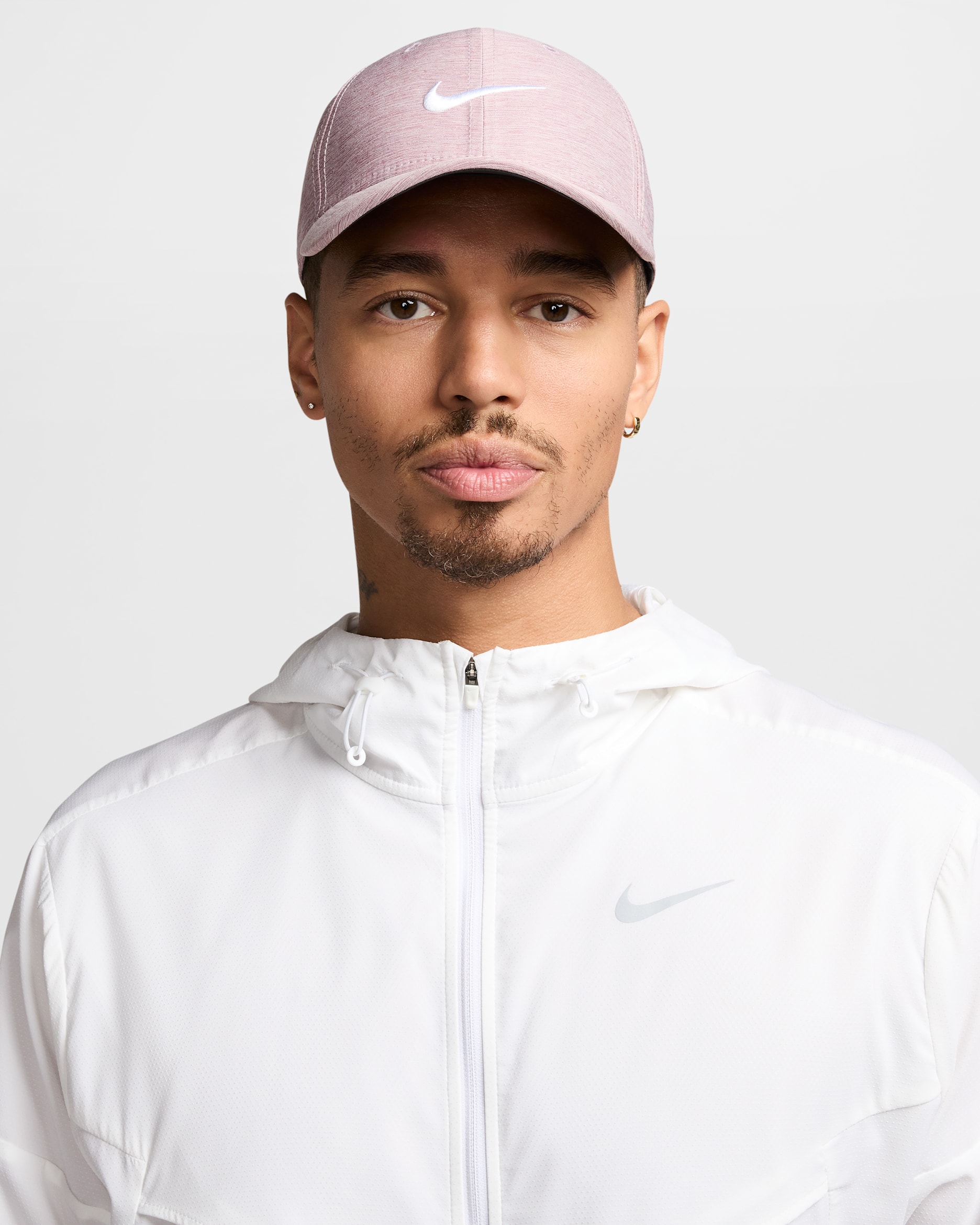 Nike Dri-FIT Club Structured Heathered Cap - Plum Dust/Platinum Violet/White