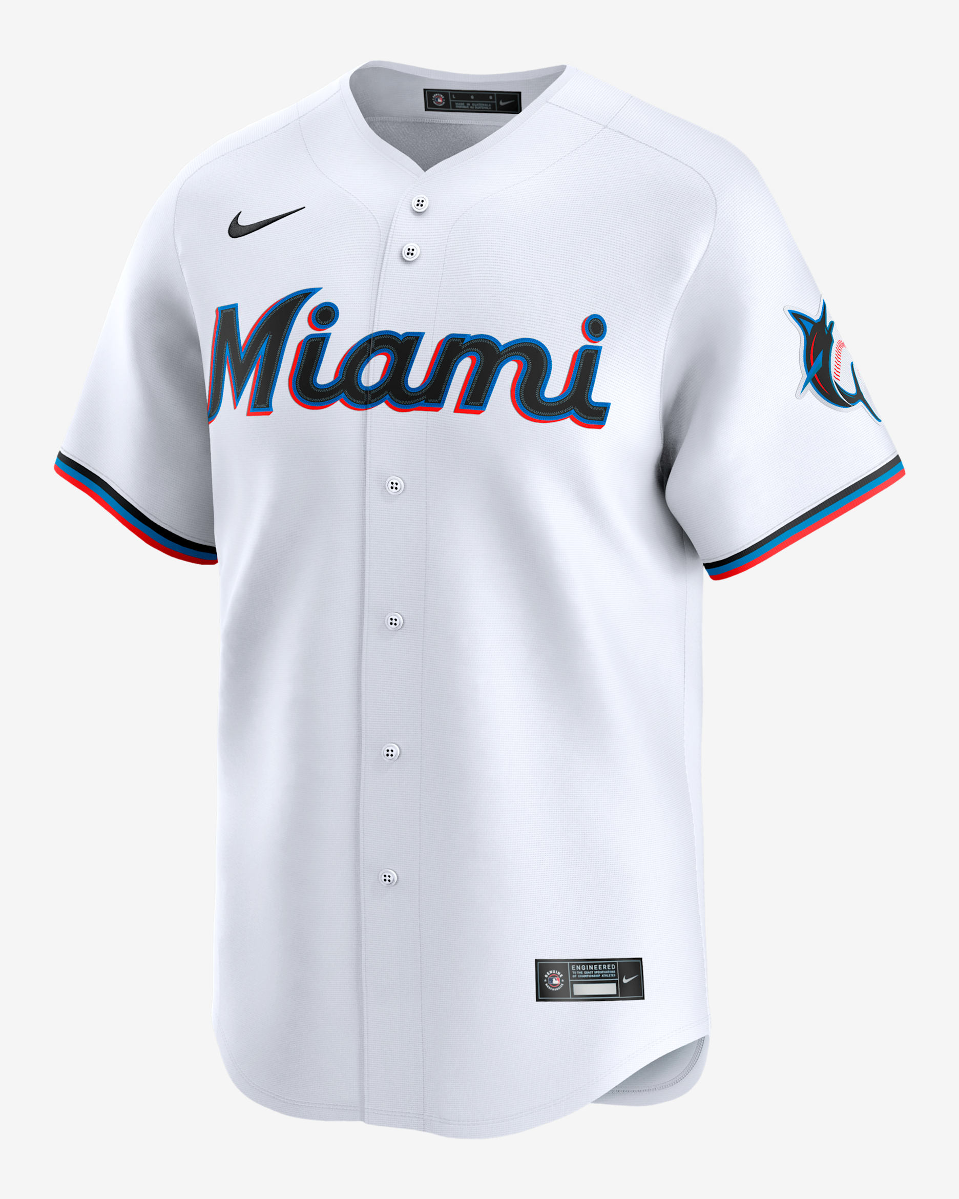 Miami Marlins Men's Nike Dri-FIT ADV MLB Limited Jersey - White