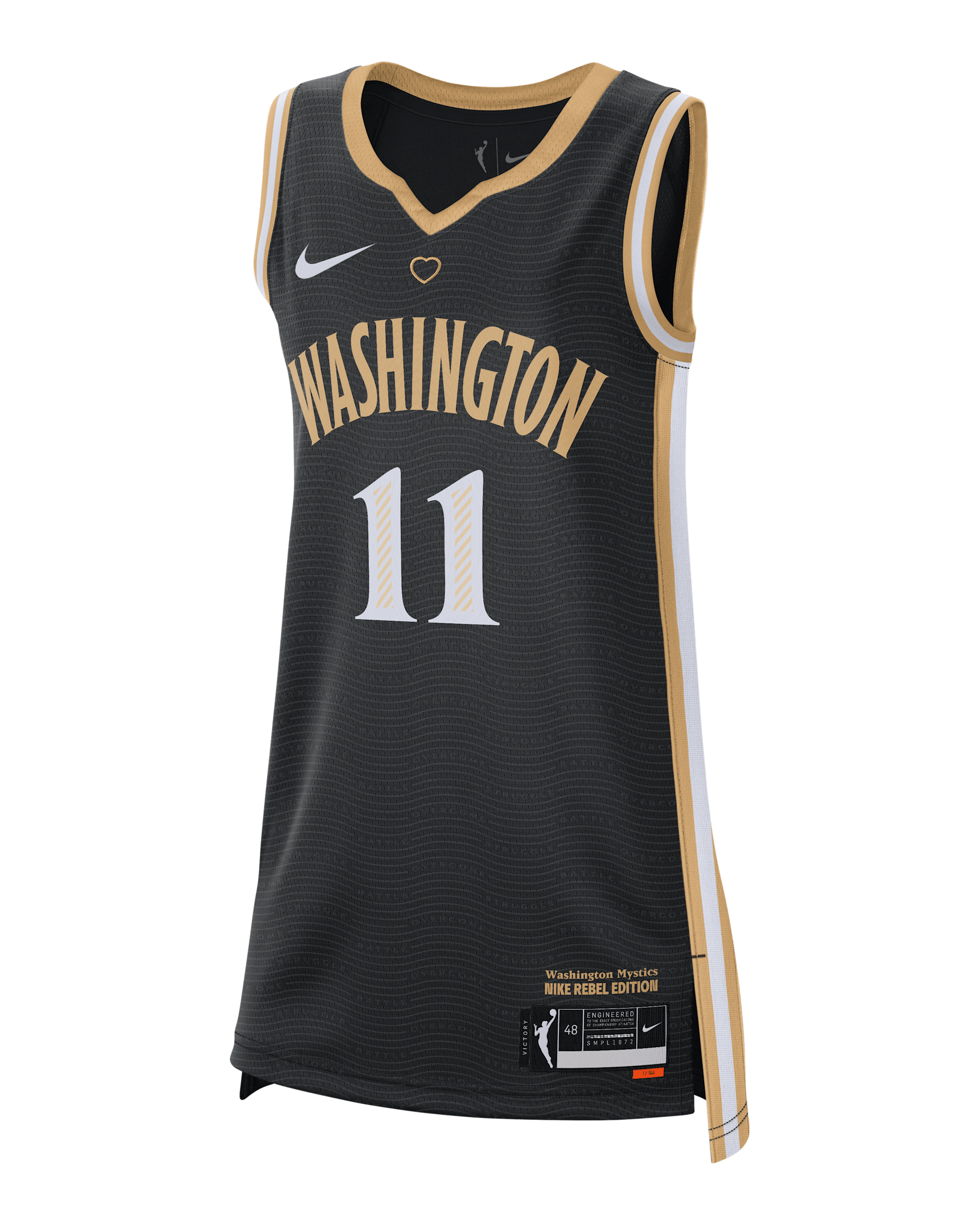 Elena Delle Donne Washington Mystics Nike Dri-FIT WNBA Victory Jersey - Black