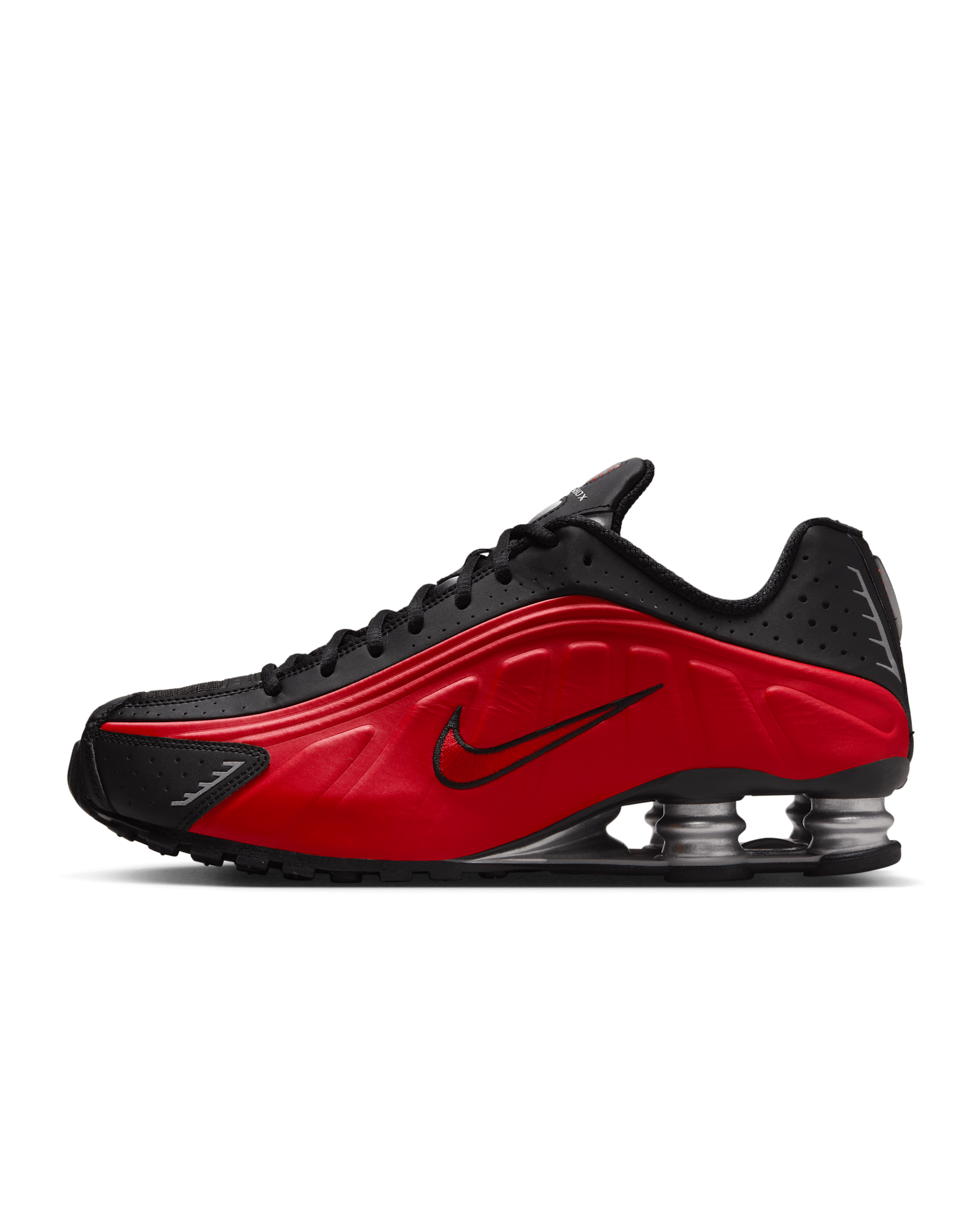 Nike Shox R4 Men's Shoes - University Red/Black/Metallic Silver/University Red