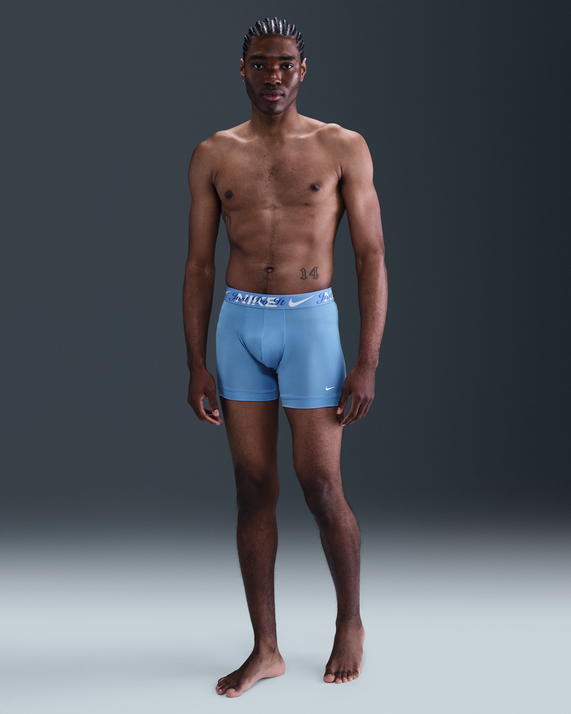 Nike Essential Micro Men's Dri-FIT Boxer Briefs (3-Pack) - Cornflower