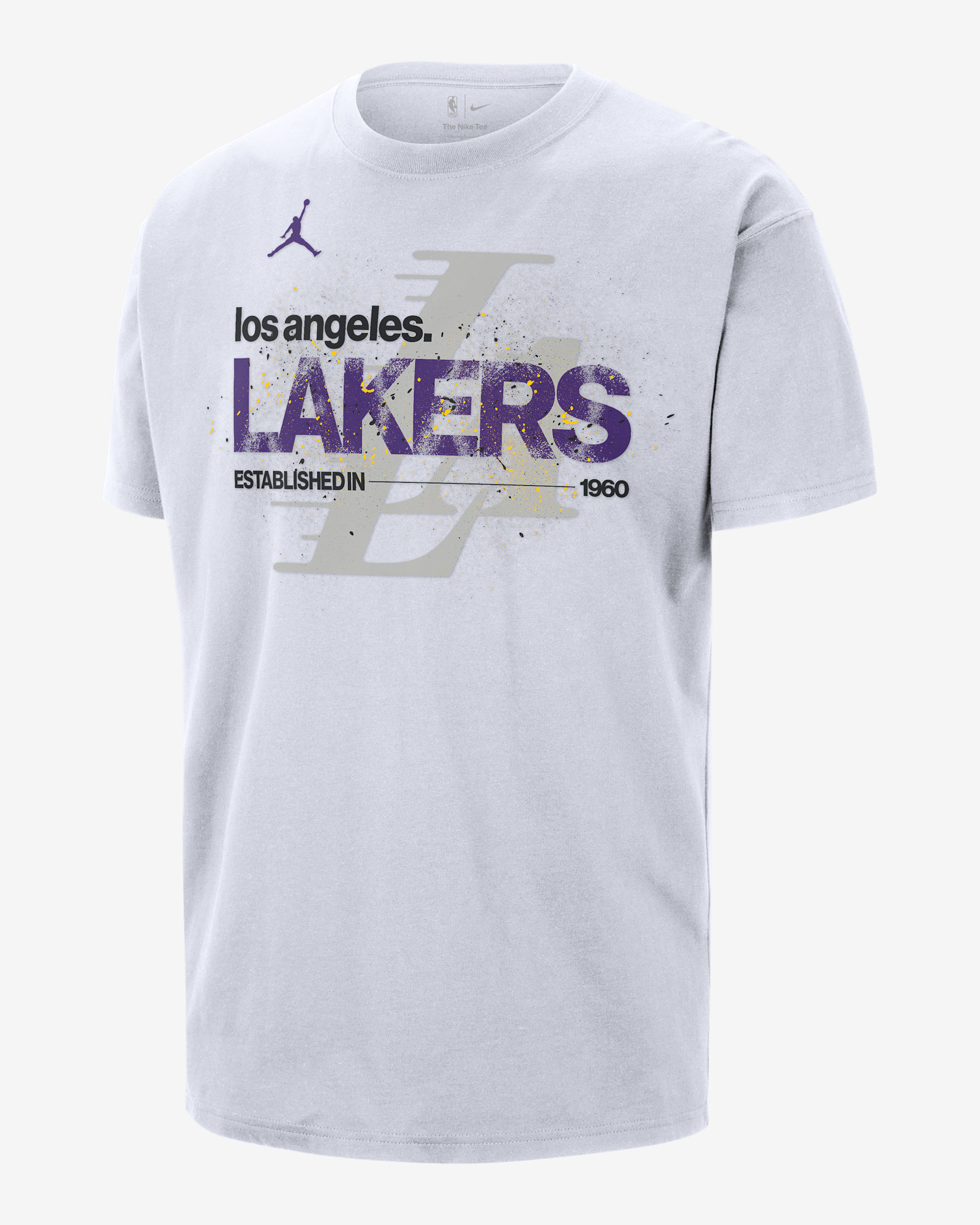 Los Angeles Lakers Courtside Men's Jordan '85 NBA Statement T-Shirt - White