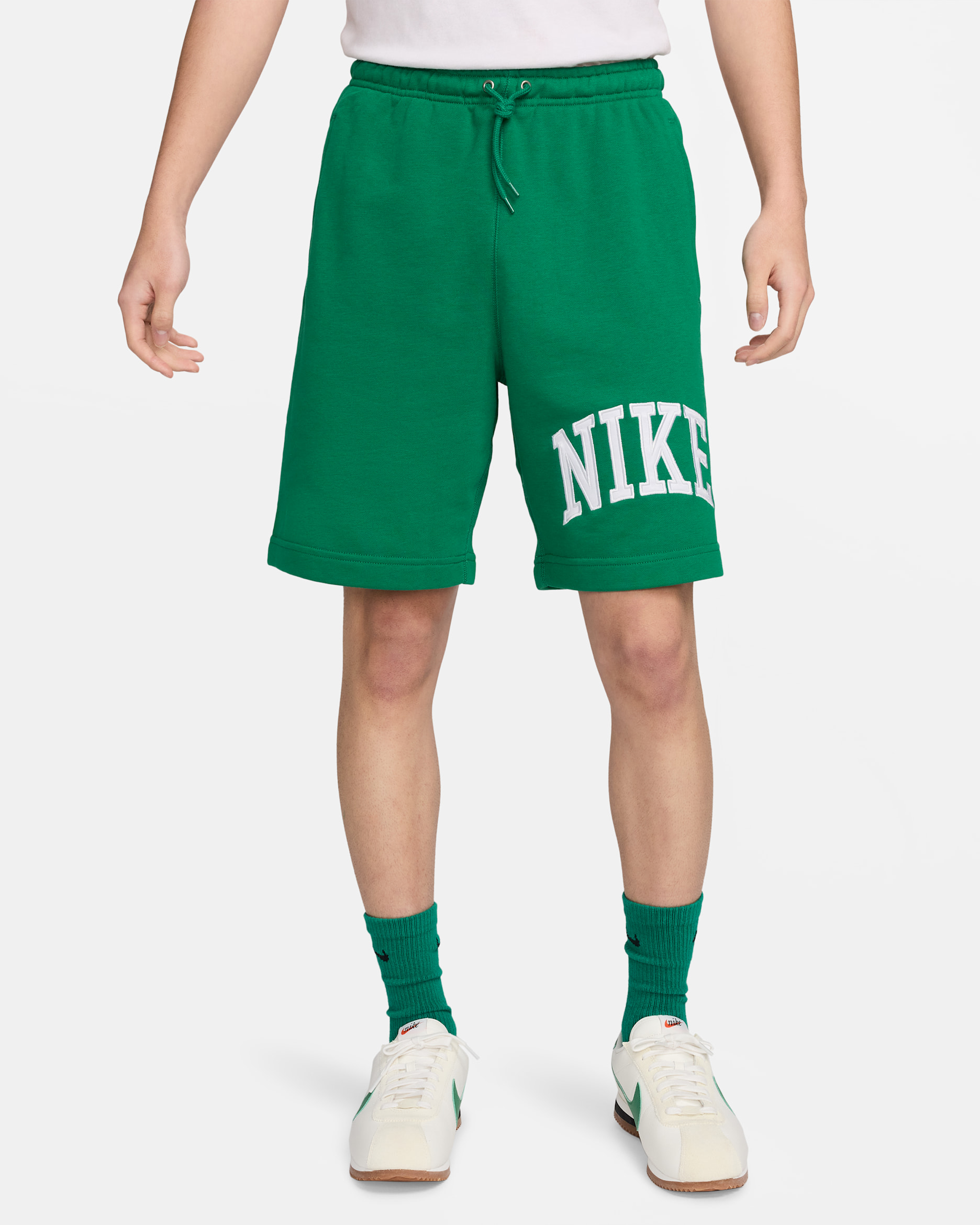 Nike Sportswear Club Men's French Terry Shorts - Malachite/White
