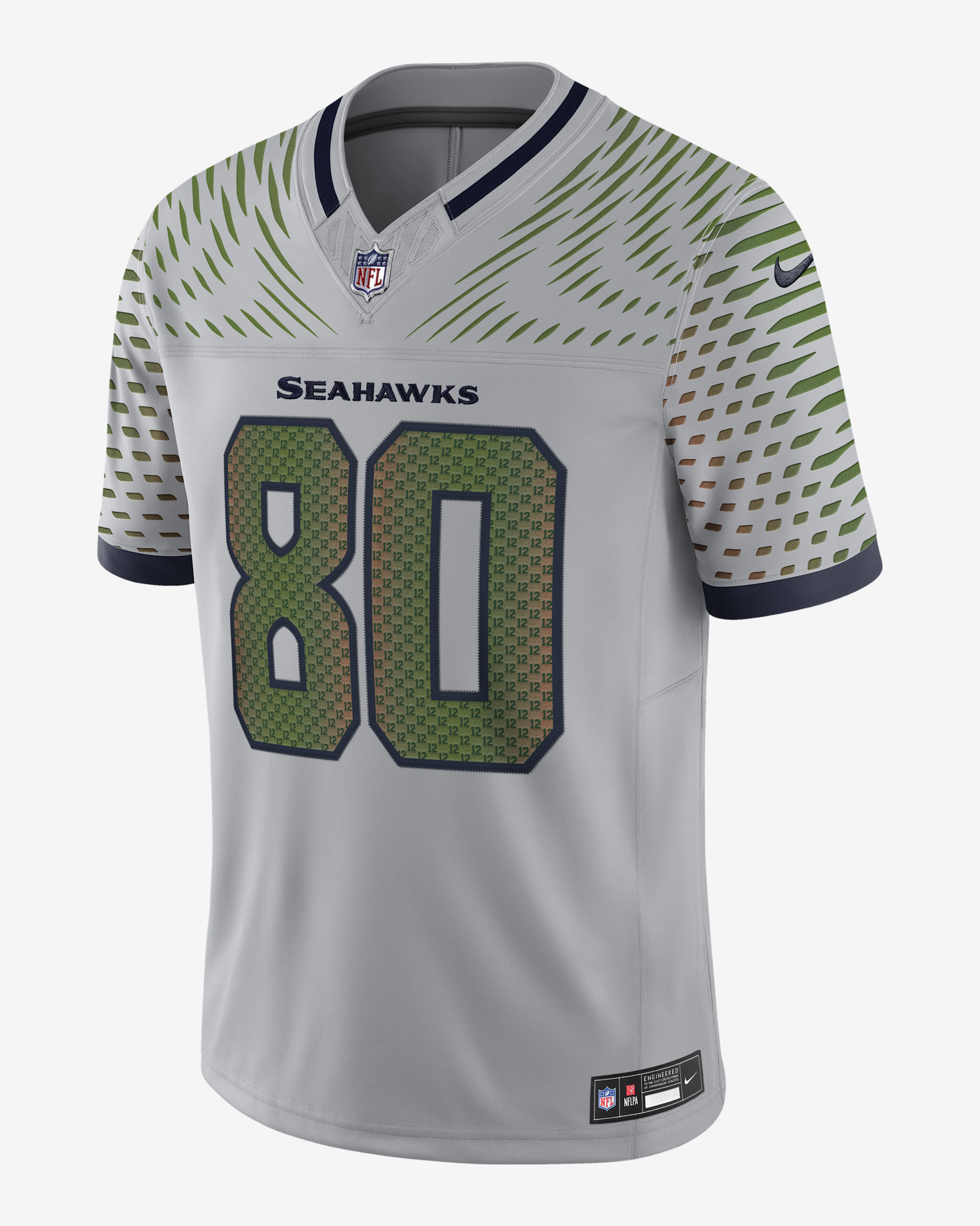 Steve Largent Seattle Seahawks Rivalries Collection Men's Nike Dri-FIT NFL Limited Jersey - Grey
