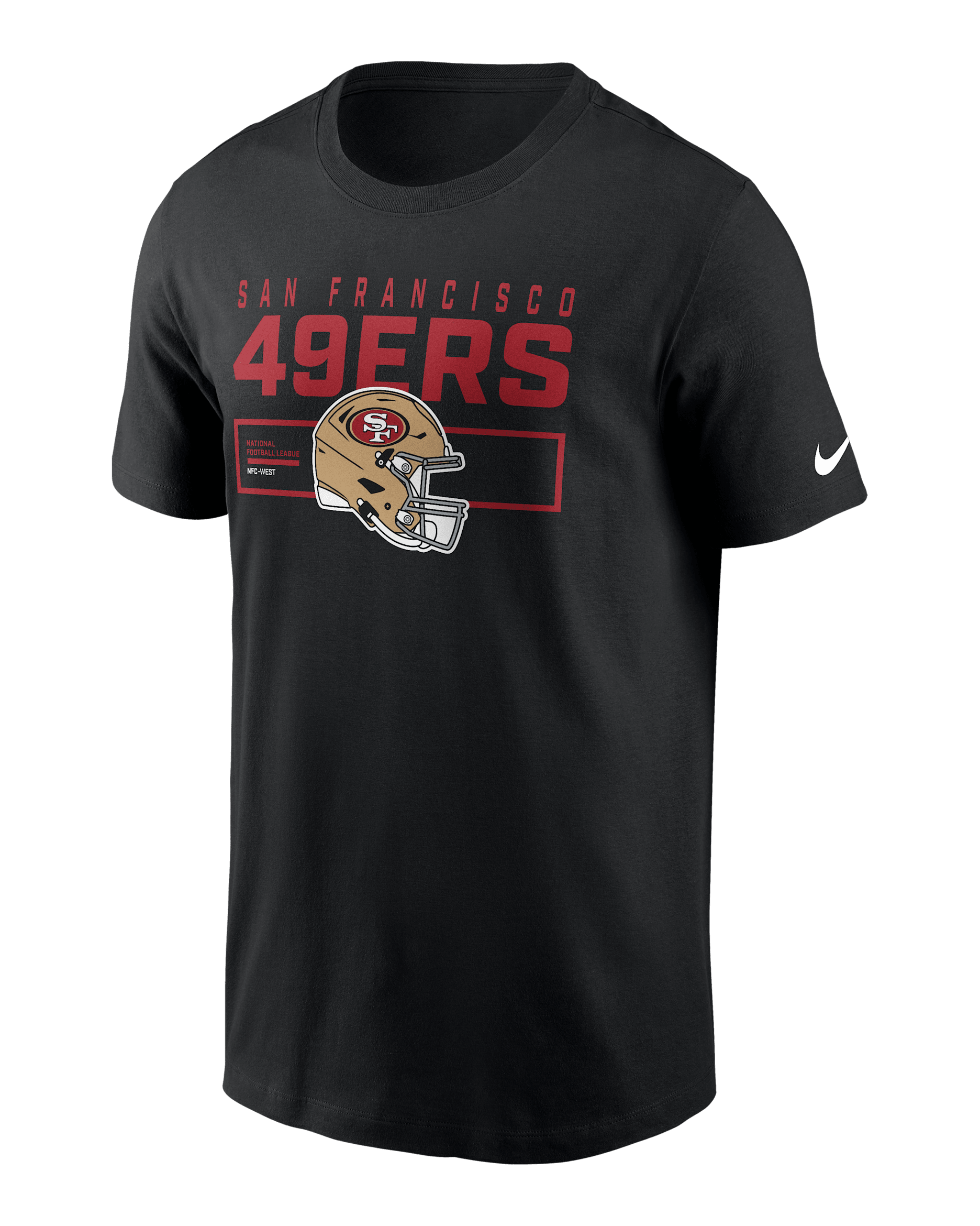 Playera Nike de la NFL para hombre San Francisco 49ers Helmet Essential - Negro