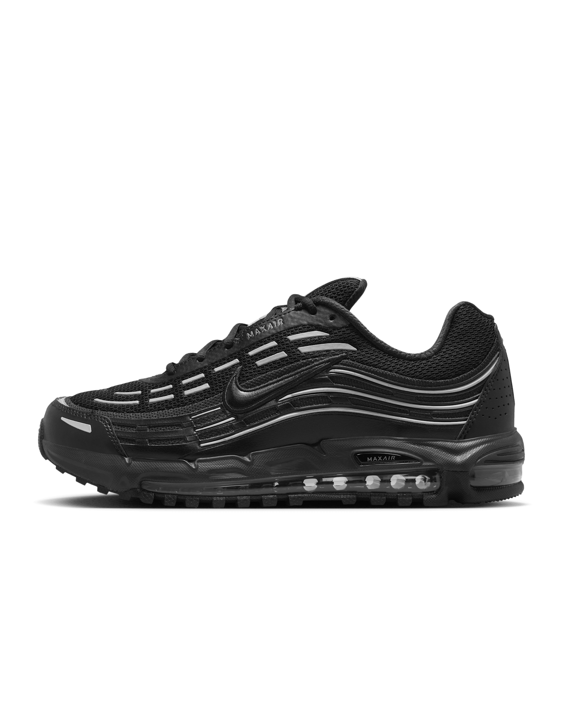 Tenis para hombre Nike Air Max TL 2.5 - Negro/Negro/Plata metalizado/Negro