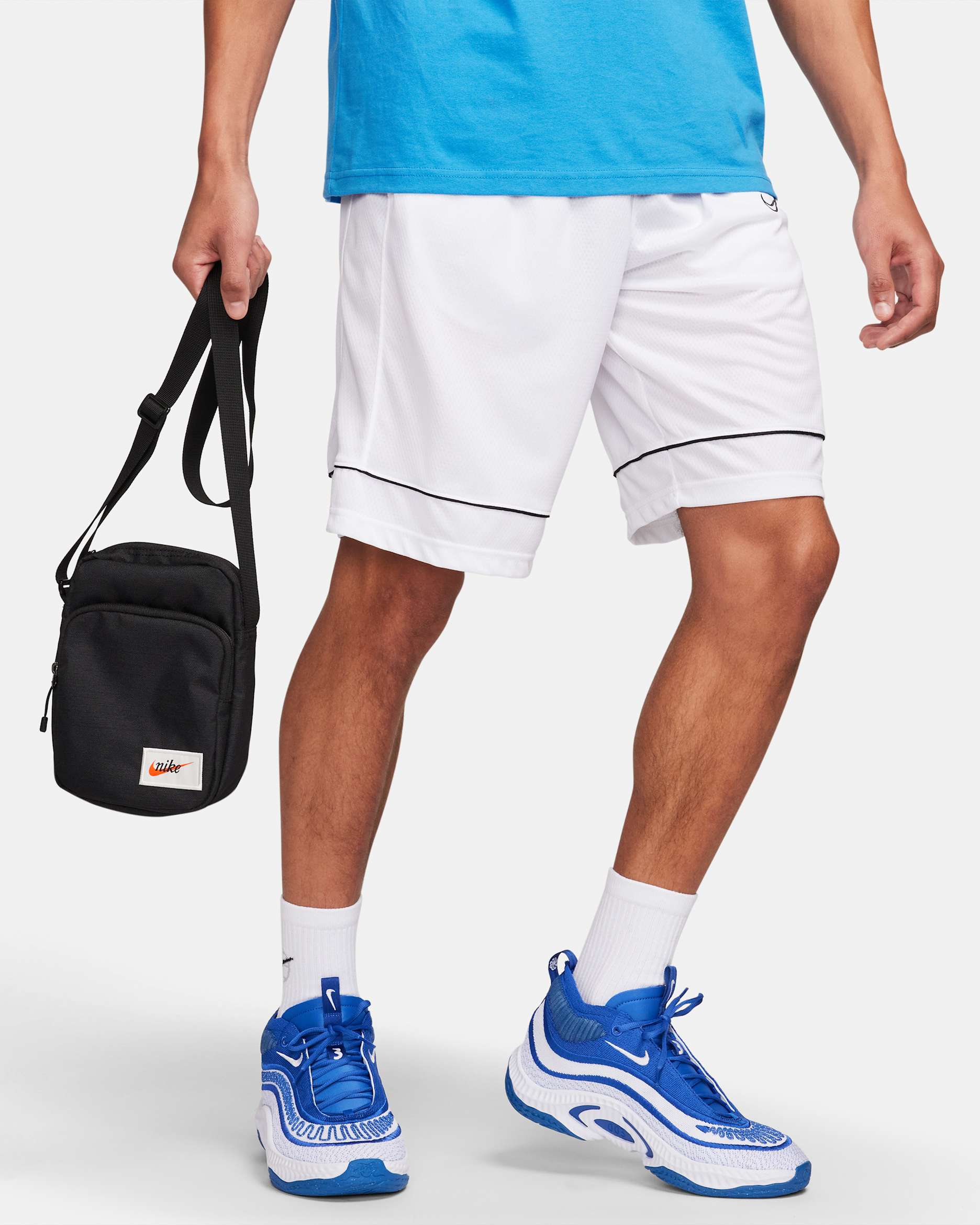 Nike Heritage Small Items Bag (4L) - Black/Black/Orange Blaze
