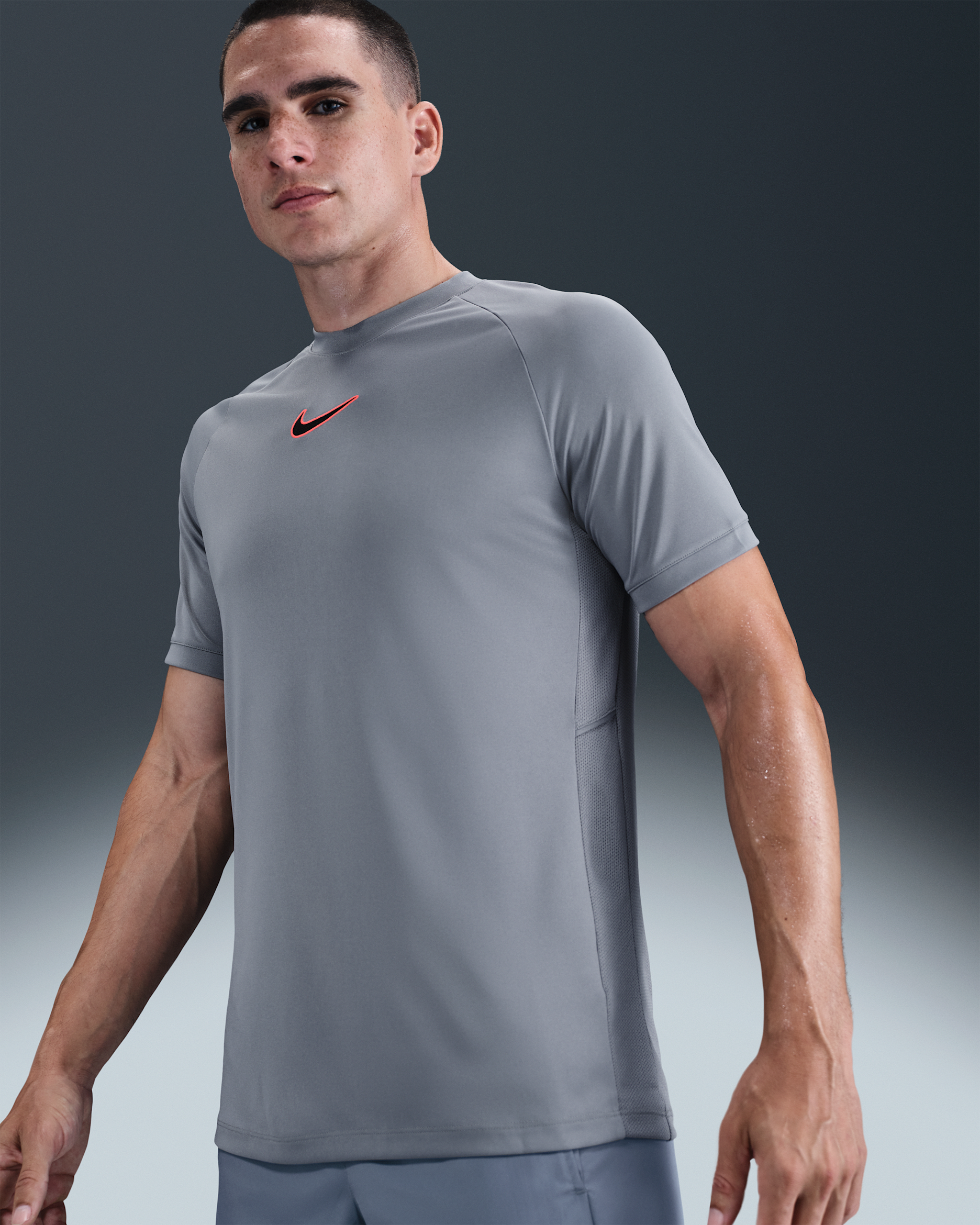 Nike Academy Men's Dri-FIT Football Top - Cool Grey/Cool Grey/Black/Black