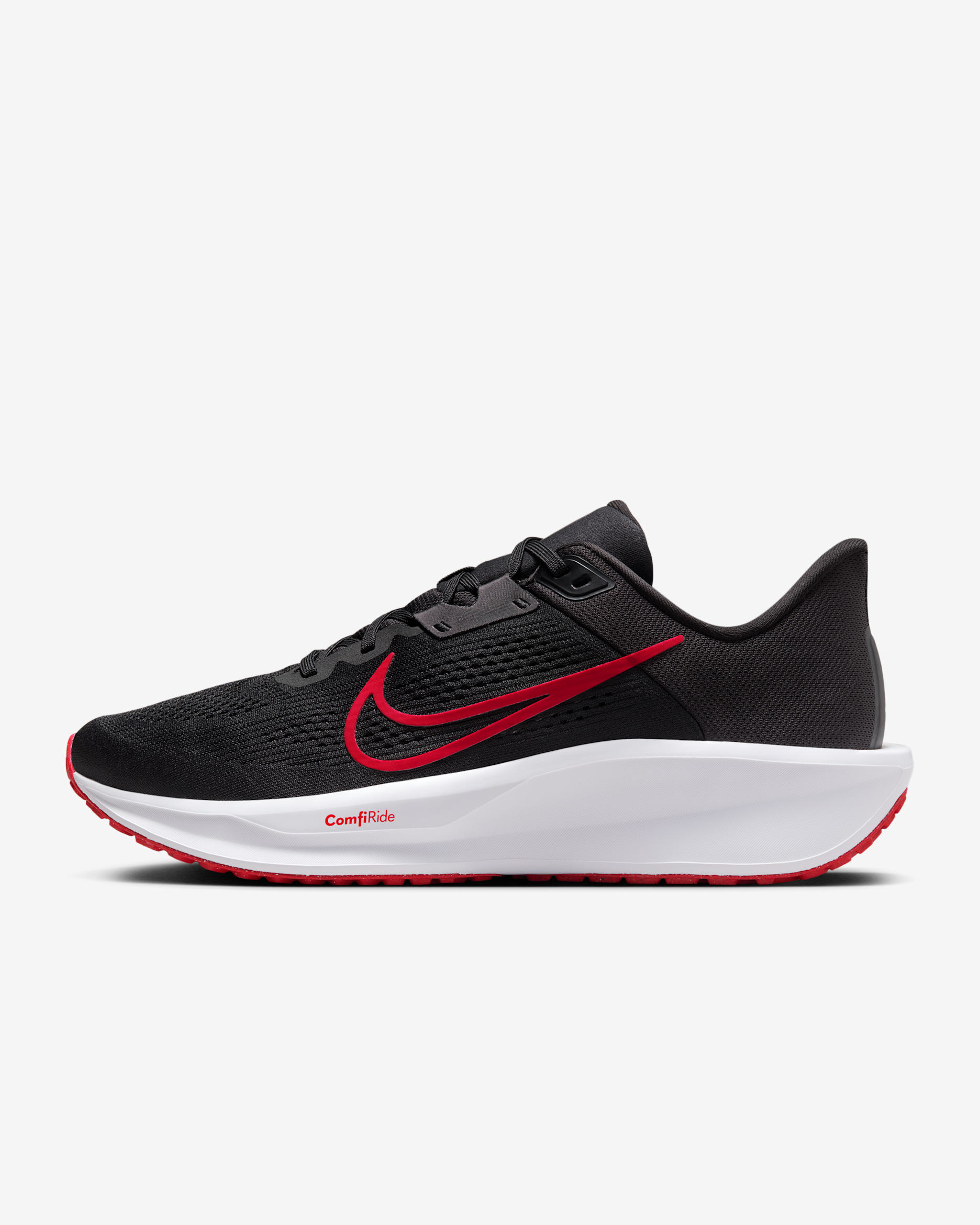 รองเท้าวิ่งโร้ดรันนิ่งผู้ชาย Nike Quest 6 - ดำ/ขาว/Dark Smoke Grey/University Red