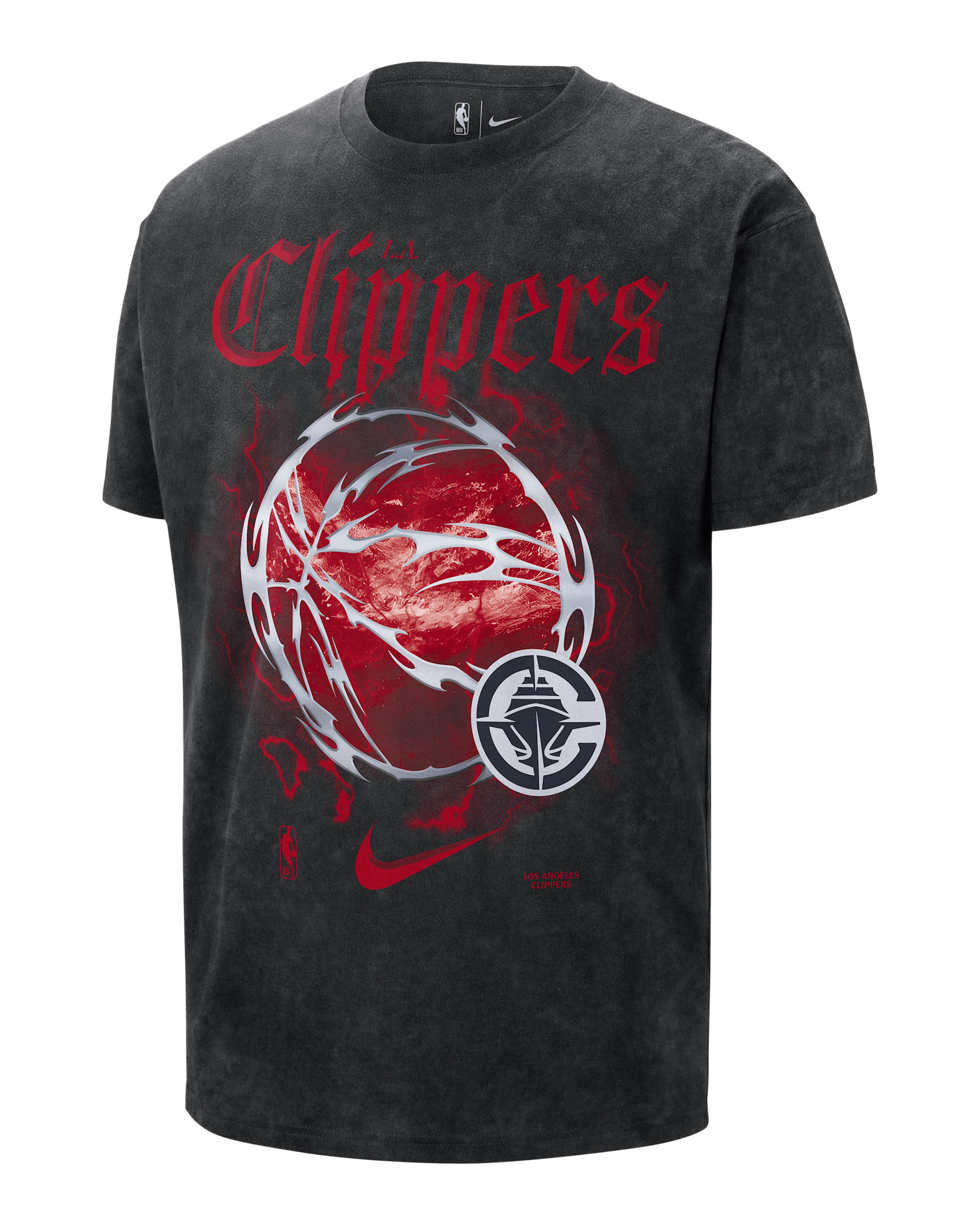 LA Clippers Courtside "Halloween" Men's Nike NBA Max90 T-Shirt - Black
