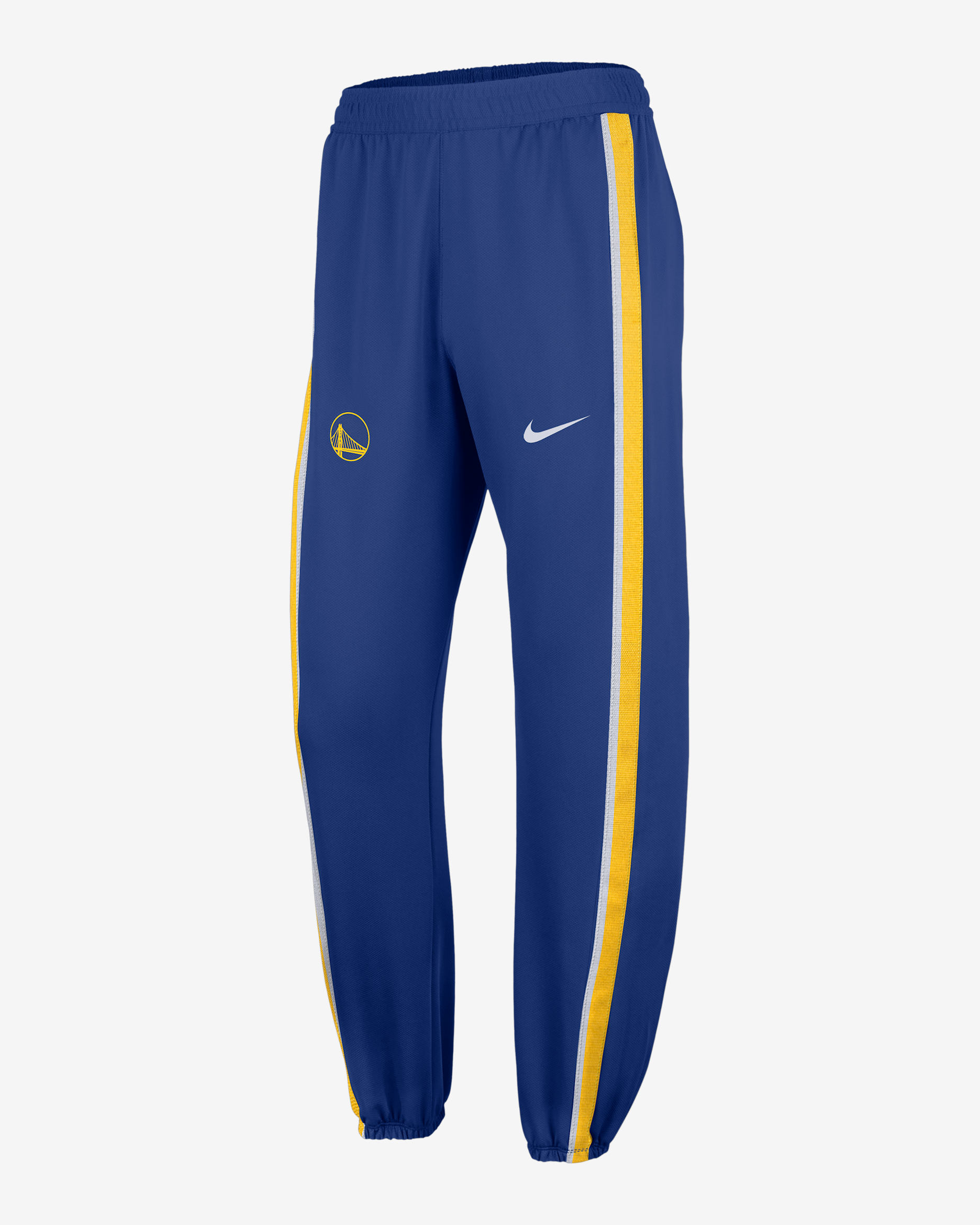 Golden State Warriors Zoned Men's Nike Dri-FIT NBA Pants - Rush Blue/Amarillo/White
