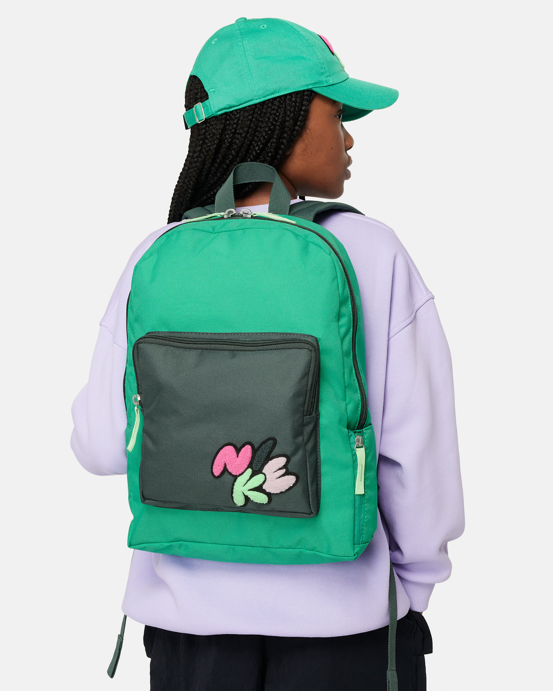 Nike Classic Kids' Backpack (16L) - Stadium Green/Vintage Green/Vapour Green