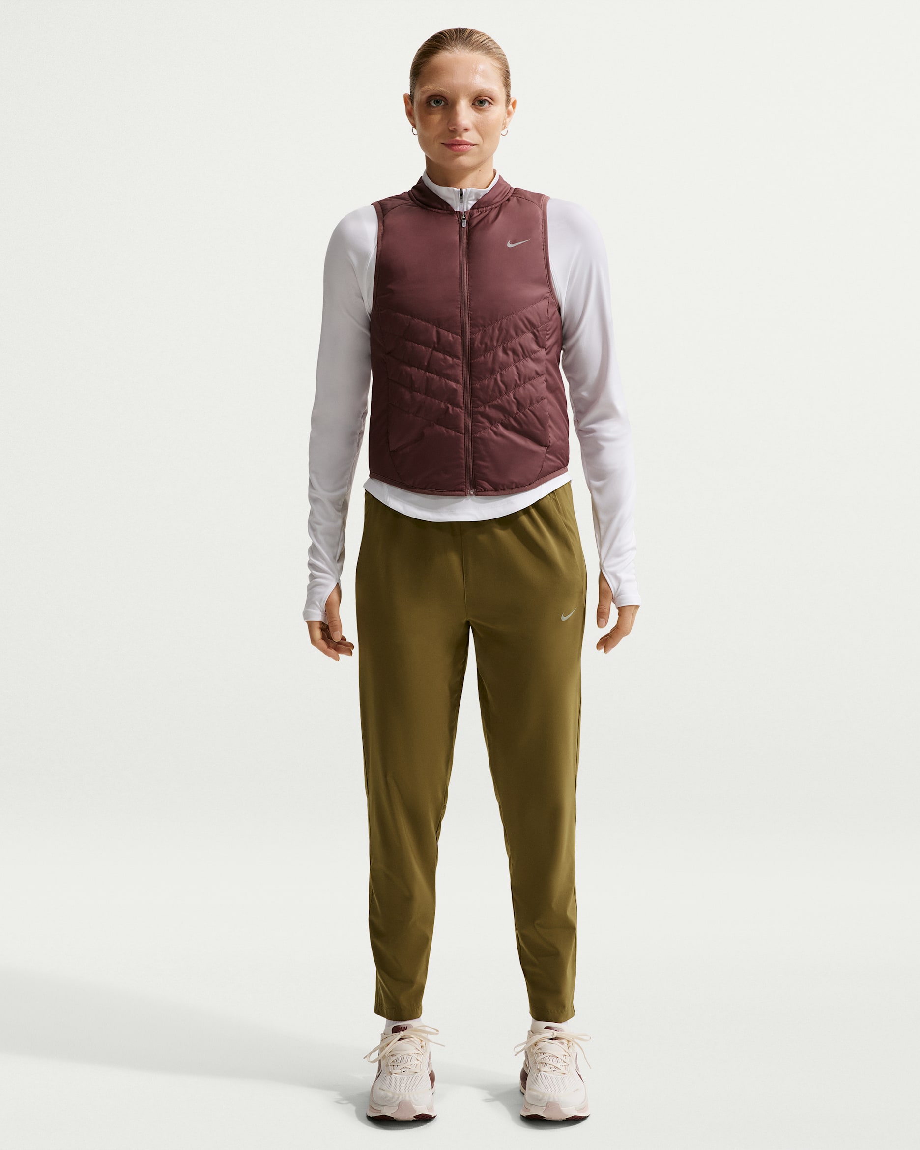 Nike Tempo Pantalón de running Dri-FIT de 7/8 y talle medio - Mujer - Olive Flak