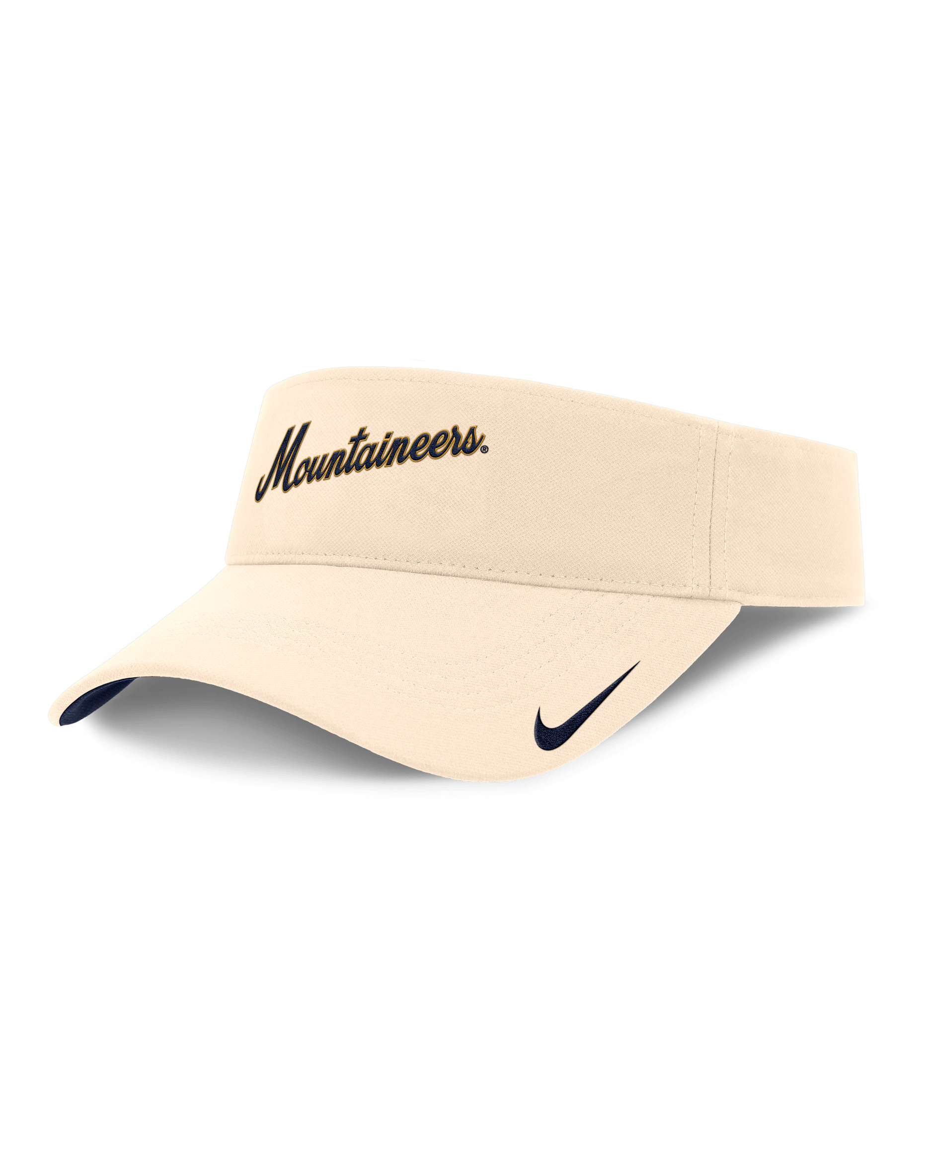 Visera universitaria Nike Dri-FIT ajustable para hombre West Virginia Mountaineers Primetime Ace - Natural