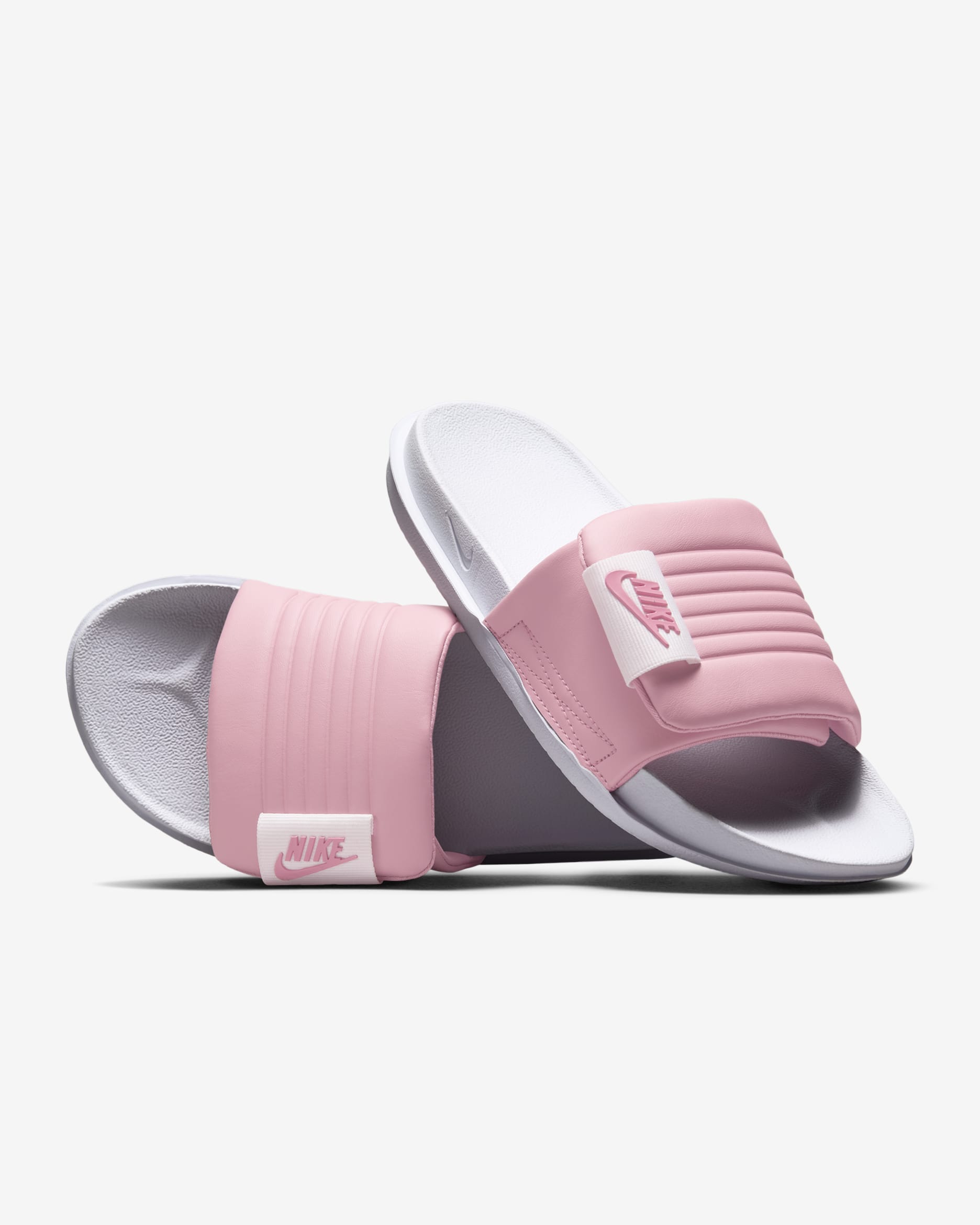 Chanclas para mujer Nike Offcourt Adjust - Blanco/Rosa elemental