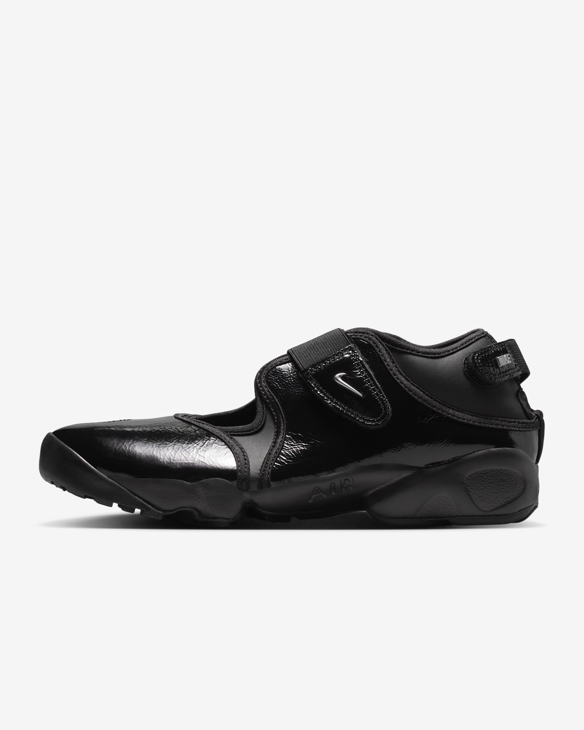 Nike Air Rift Women's Shoes - Black/Black/Metallic Silver