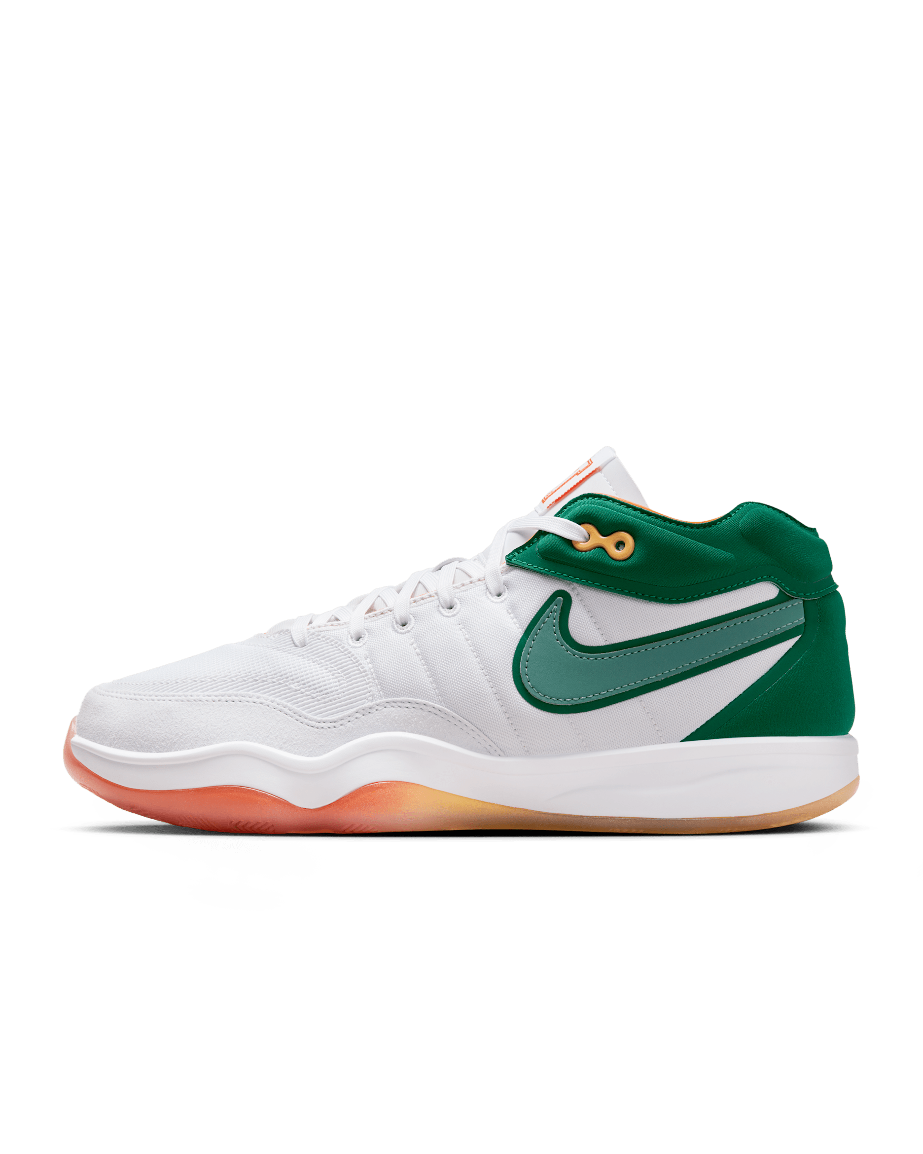 Nike G.T. Hustle 2 EP Basketball Shoes - White/Malachite/Pure Platinum/Vintage Green