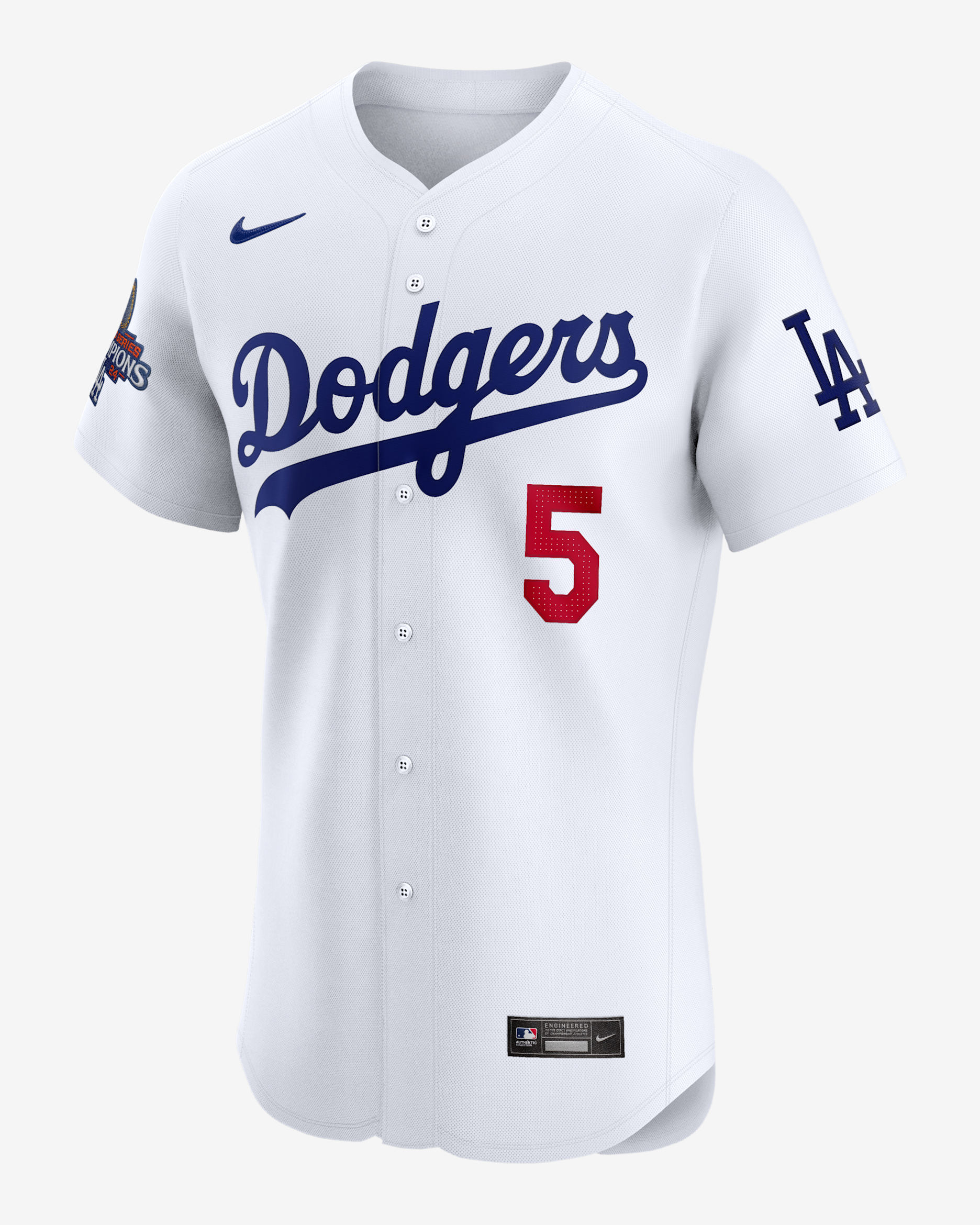 Freddie Freeman Los Angeles Dodgers 2024 World Series Champions Men's Nike Dri-FIT ADV MLB Elite Jersey - White