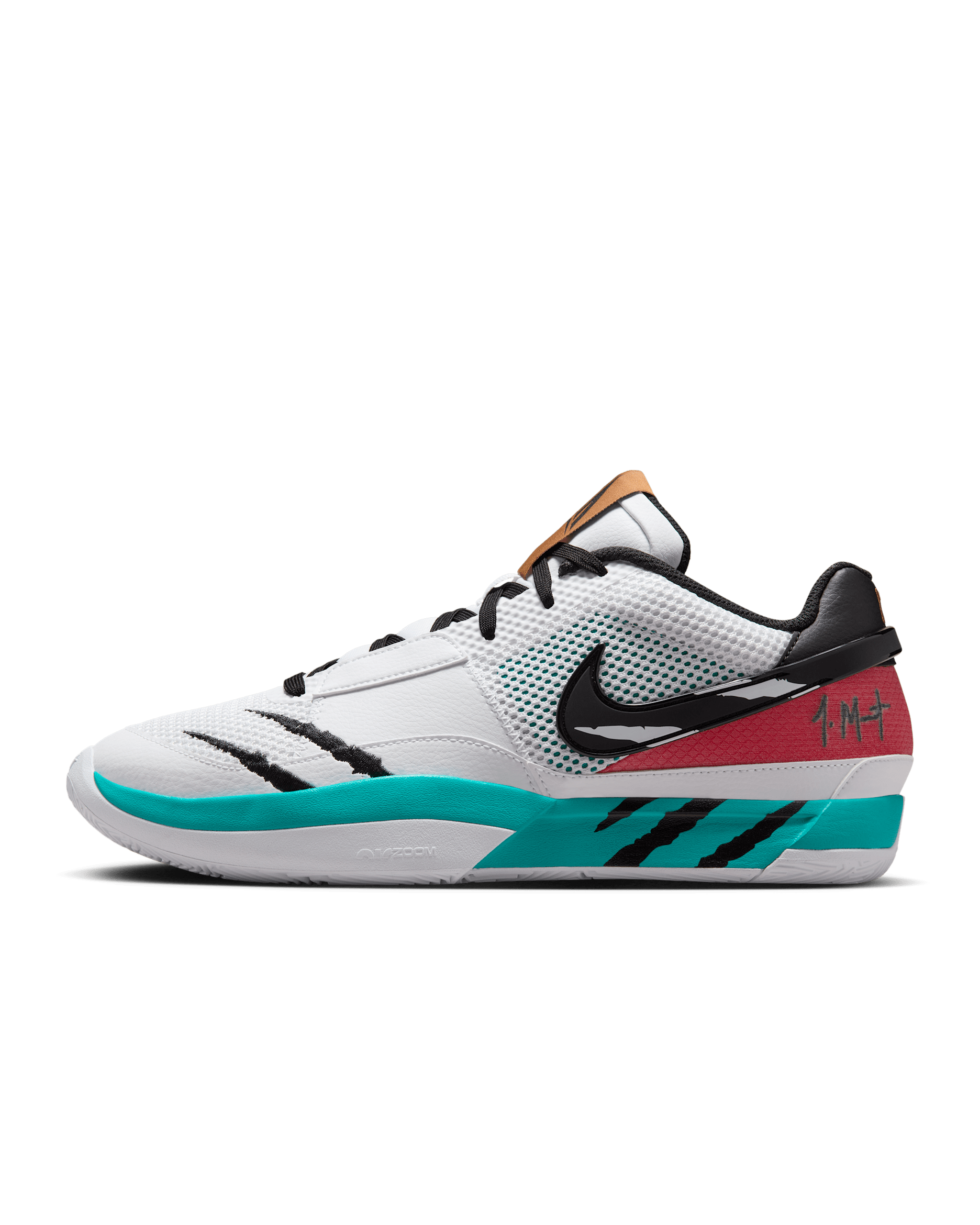 Ja 1 "Scratch" EP 籃球鞋 - 白色/Turbo Green/University Red/黑色