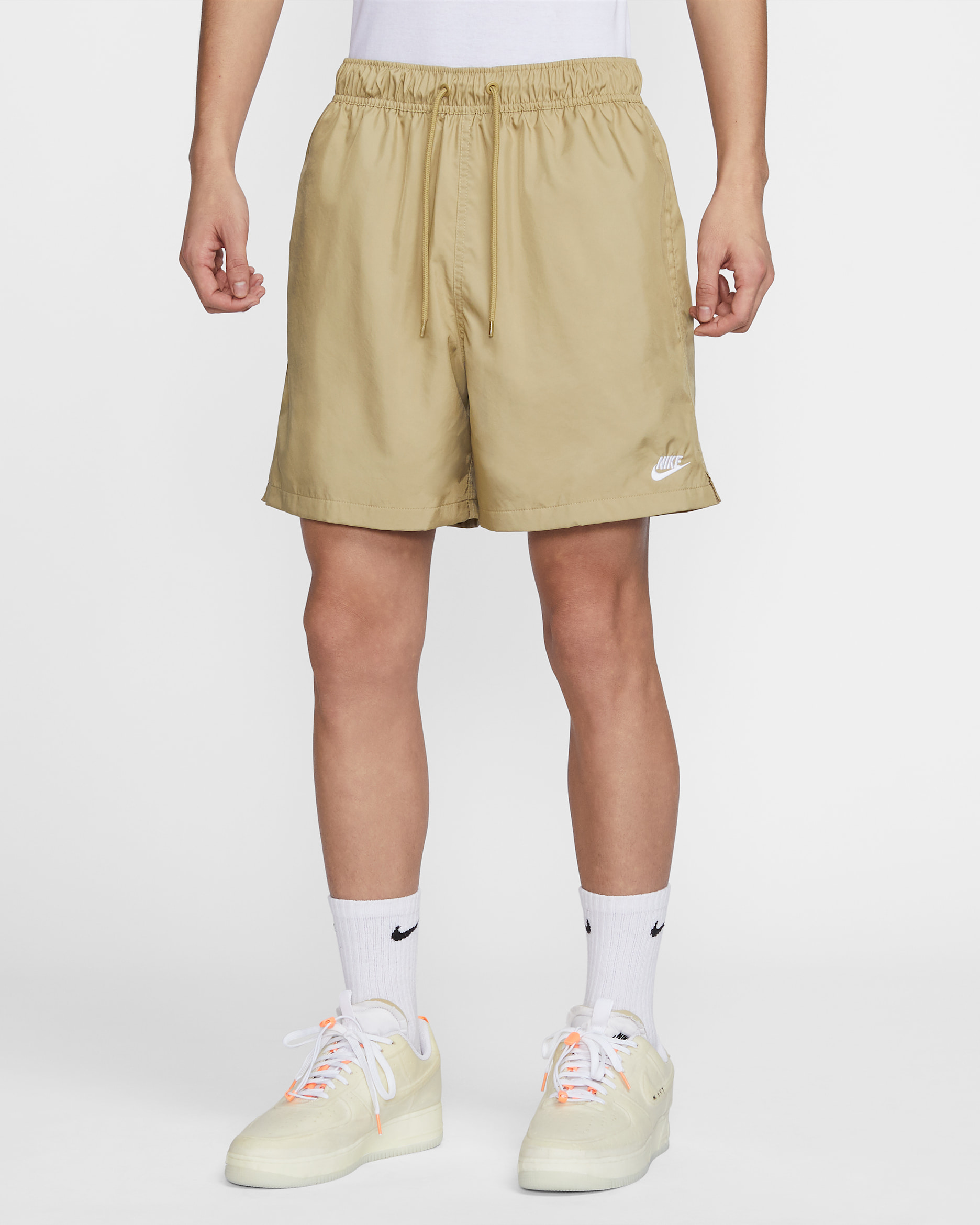 Nike Club Men's Woven Flow Shorts - Parachute Beige/White