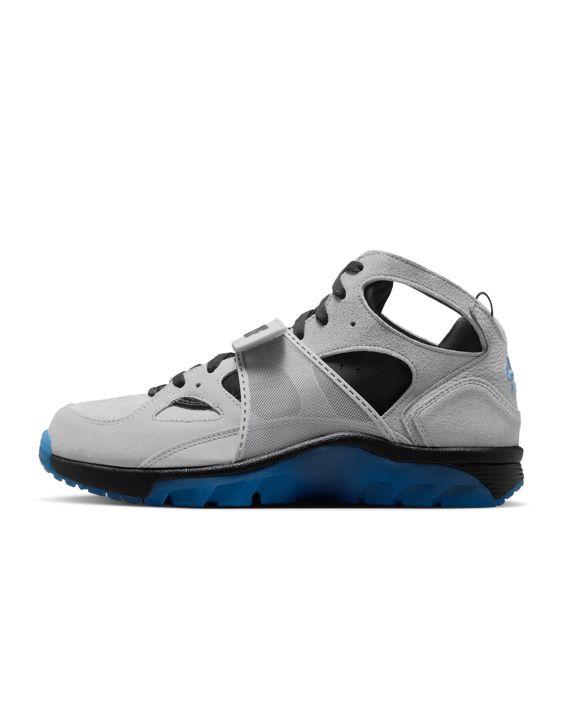 รองเท้า Nike Air Trainer Huarache - Wolf Grey/ดำ/Metallic Silver/Star Blue