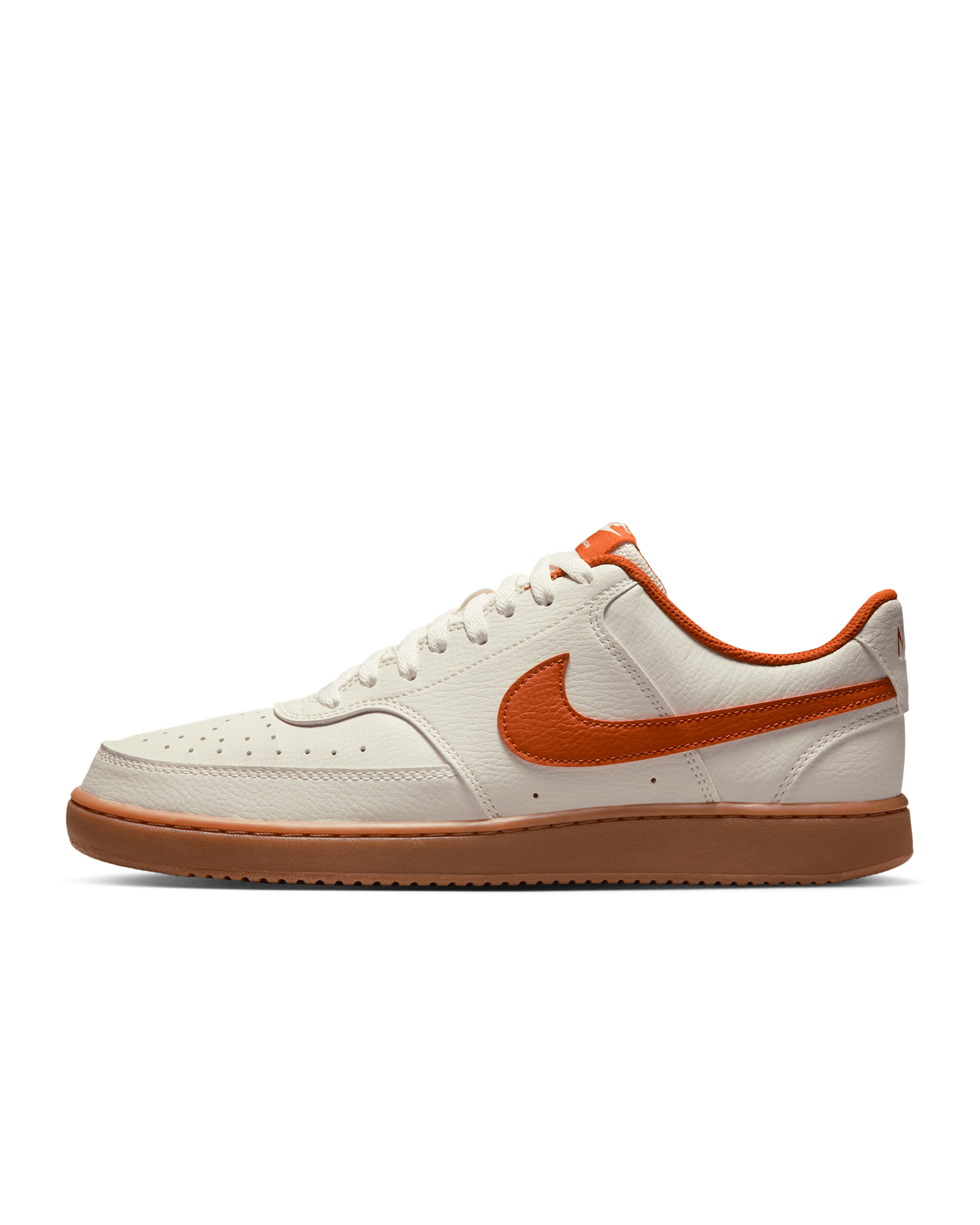 Nike Court Vision Low férficipő - Sail/Gum Medium Brown/Campfire Orange