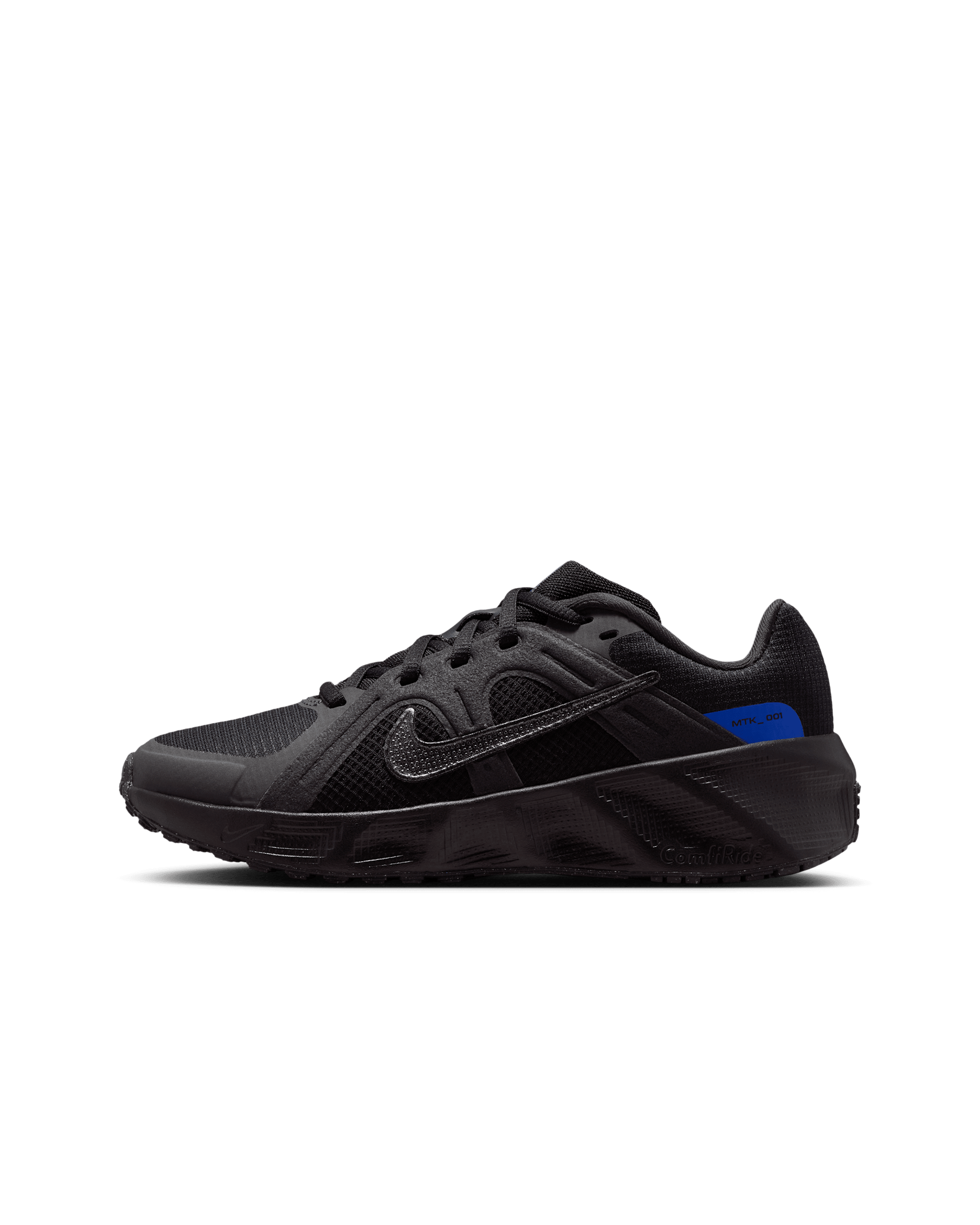 Tenis para niños grandes Nike Metro Tek - Negro/Sombrío apagado/Azul carrera/Negro metálico
