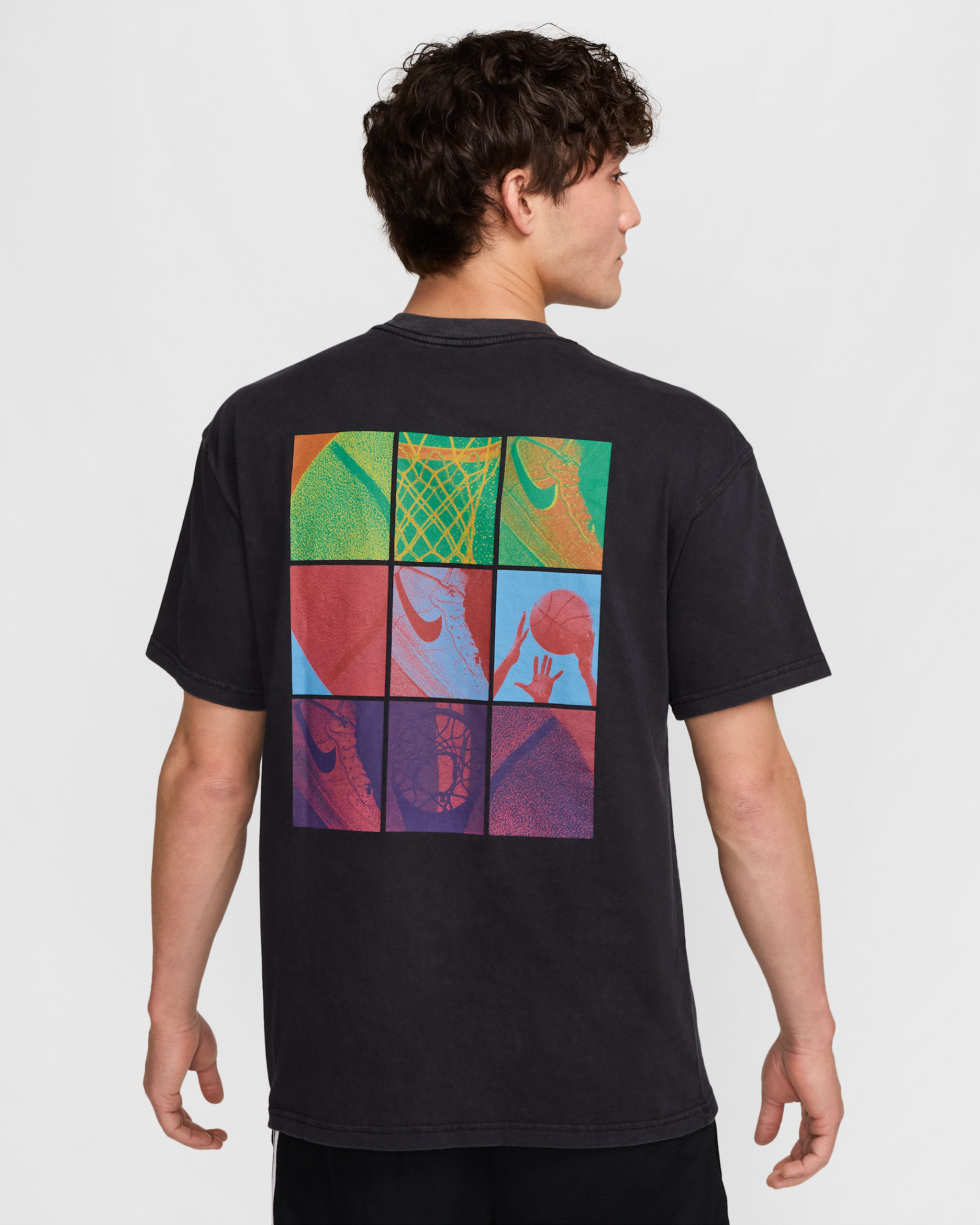 ナイキ メンズ マックス90 バスケットボール Tシャツ - ブラック