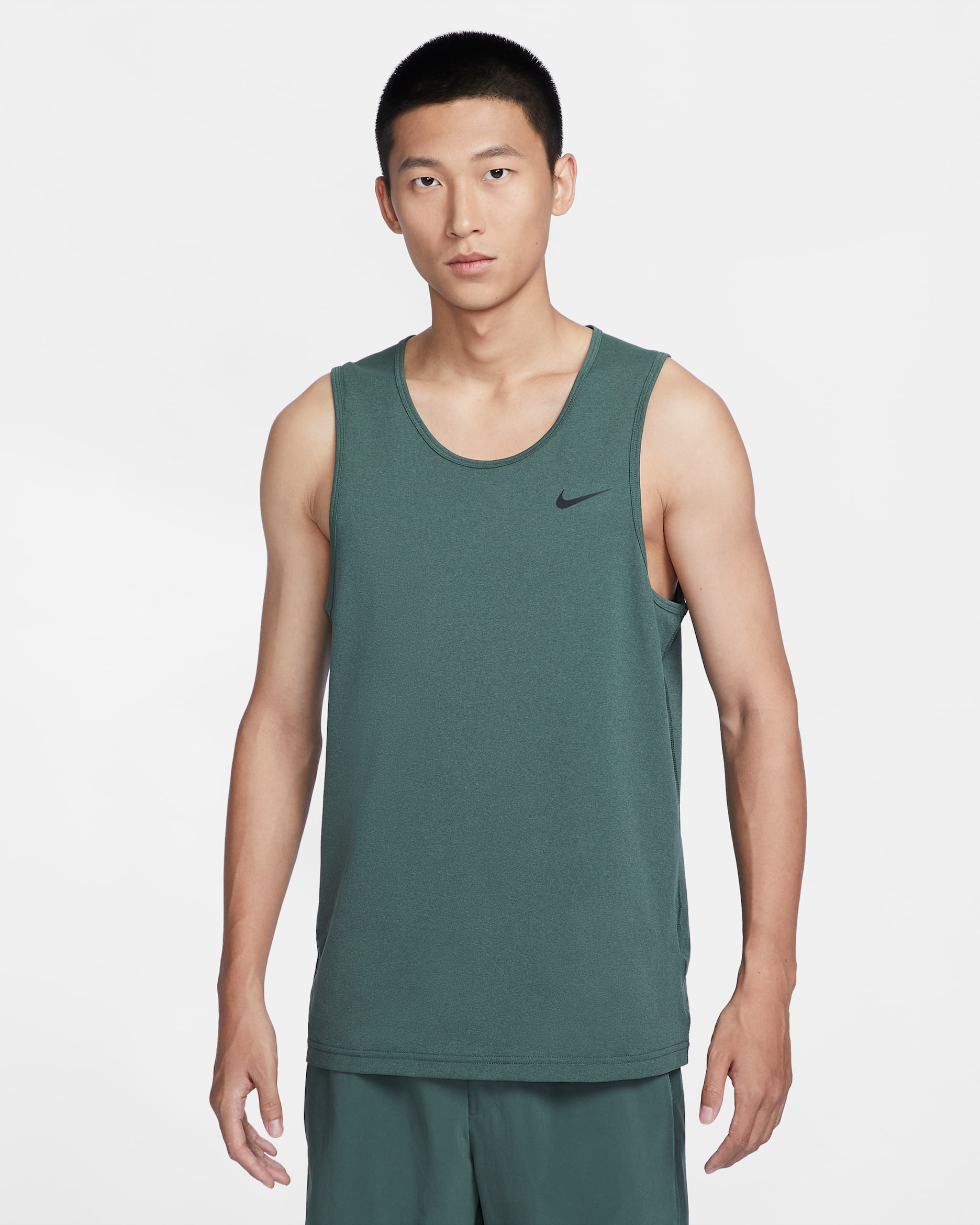 เสื้อกล้ามฟิตเนสแขนกุดผู้ชาย Nike Dri-FIT Hyverse - Vintage Green/ดำ
