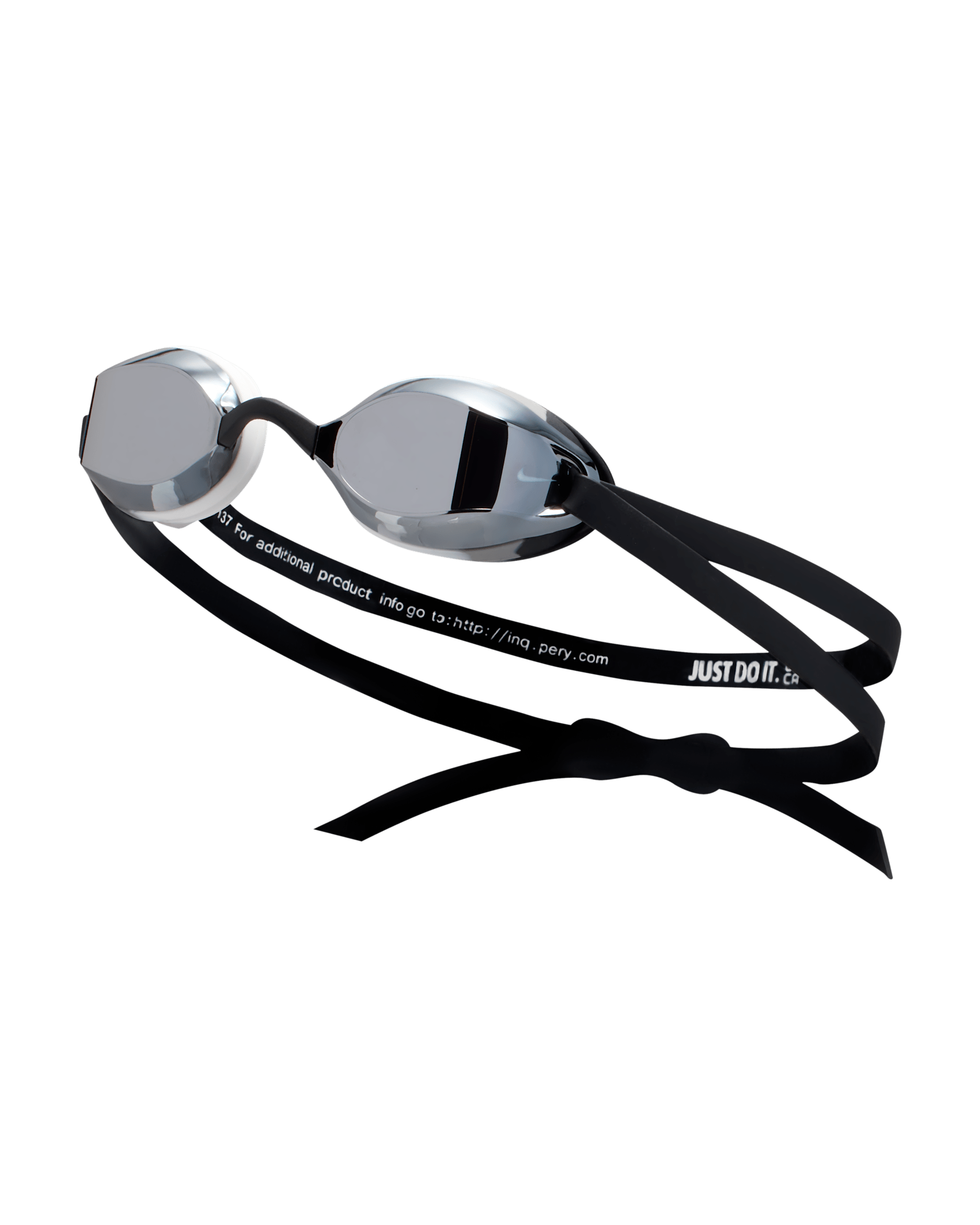 Goggles espejeados para niños talla grande Nike Legacy - Plata/Gris humo claro/Negro/Blanco