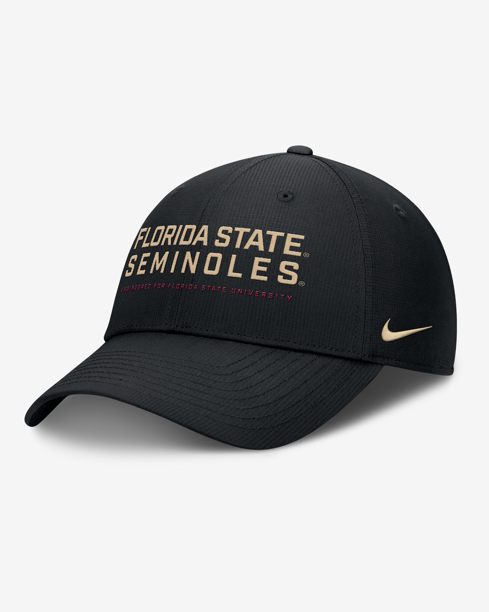 Florida State On-Field Club Gameday Men's Nike Dri-FIT College Adjustable Hat - Black