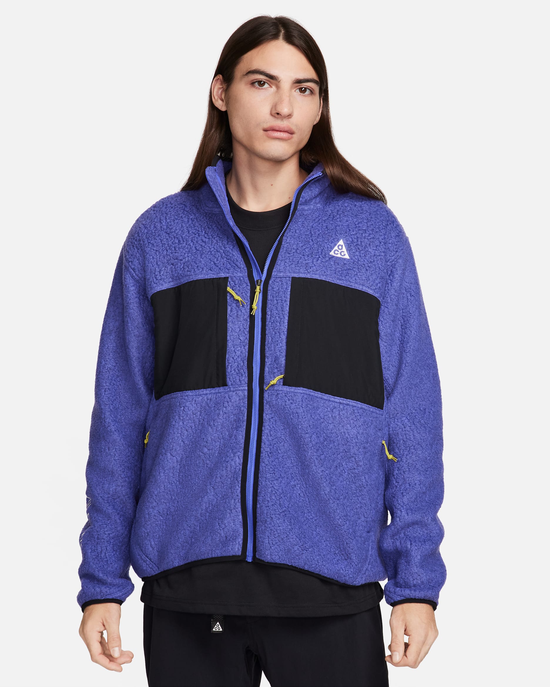 Nike ACG "Arctic Wolf" Men's Full-Zip Top - Persian Violet/Black/Summit White