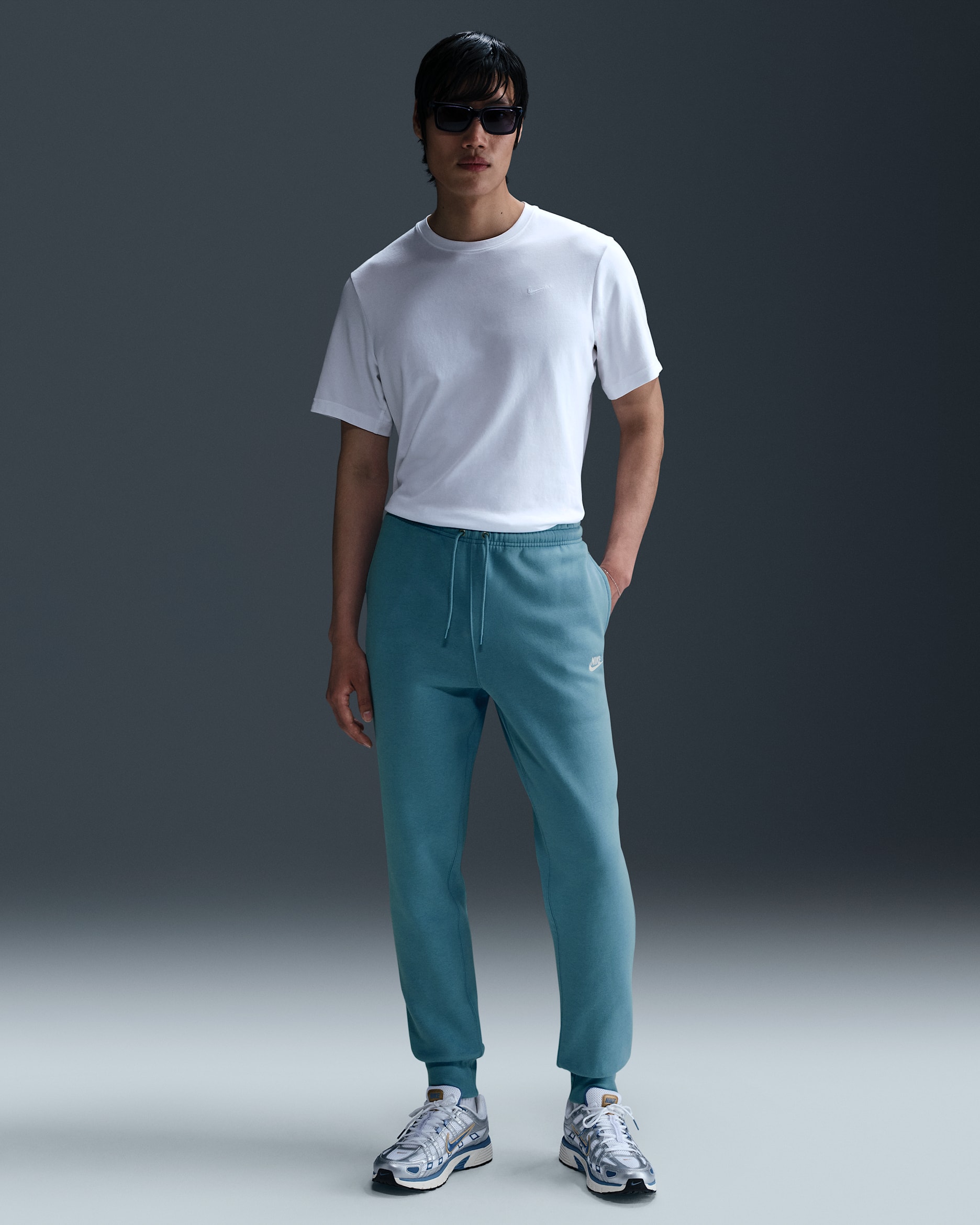 Nike Club Men's Joggers - Denim Turquoise/Denim Turquoise/White