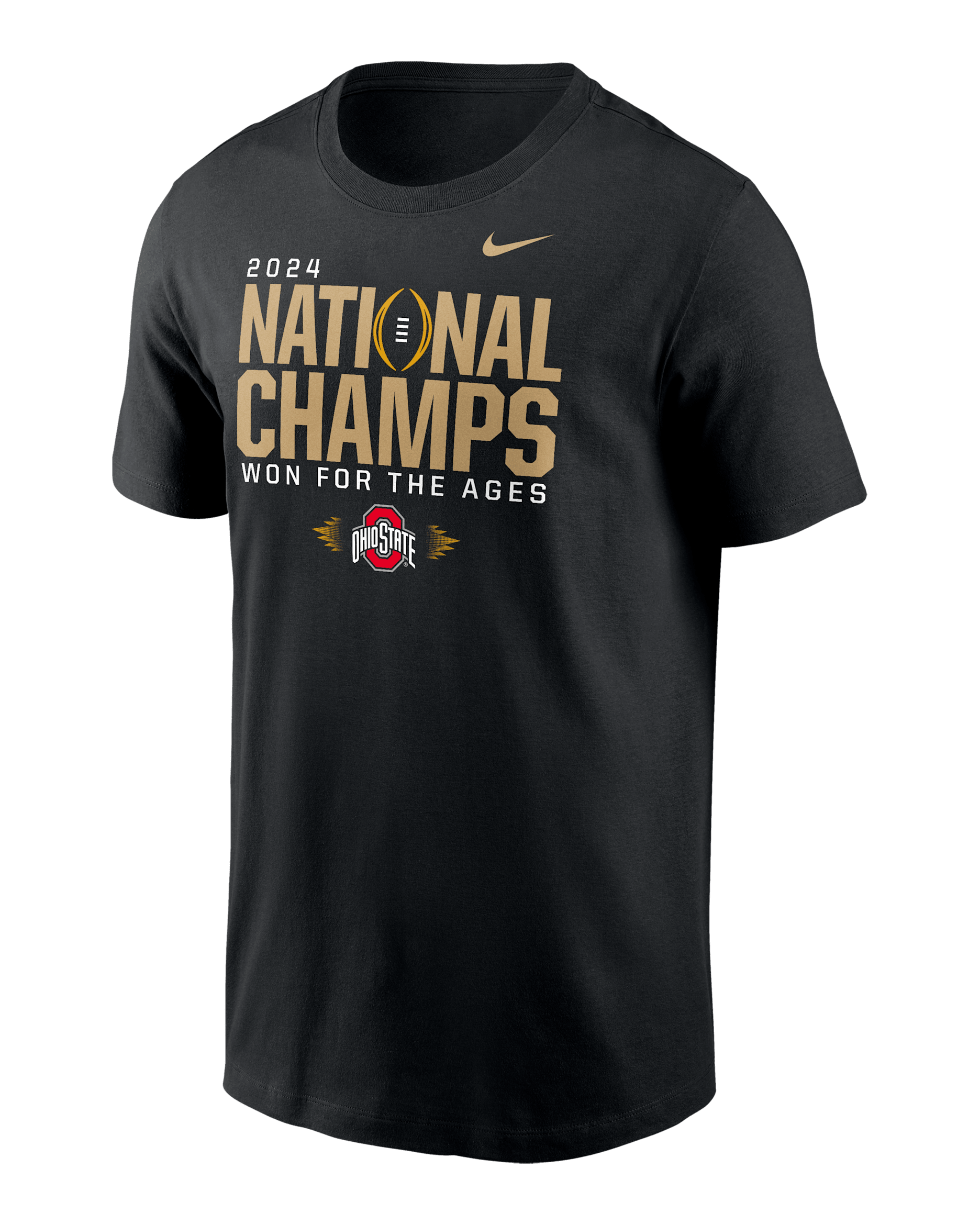 Ohio State Buckeyes 2024 College Football Playoff National Champions Locker Room Men's Nike College T-Shirt - Black