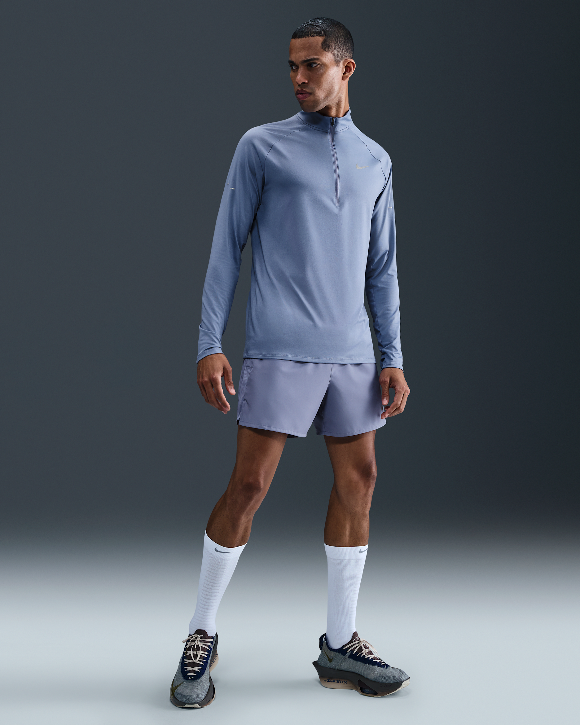 Nike Challenger Dri-FIT løpeshorts med innershorts til herre (13 cm) - World Indigo/World Indigo/Svart