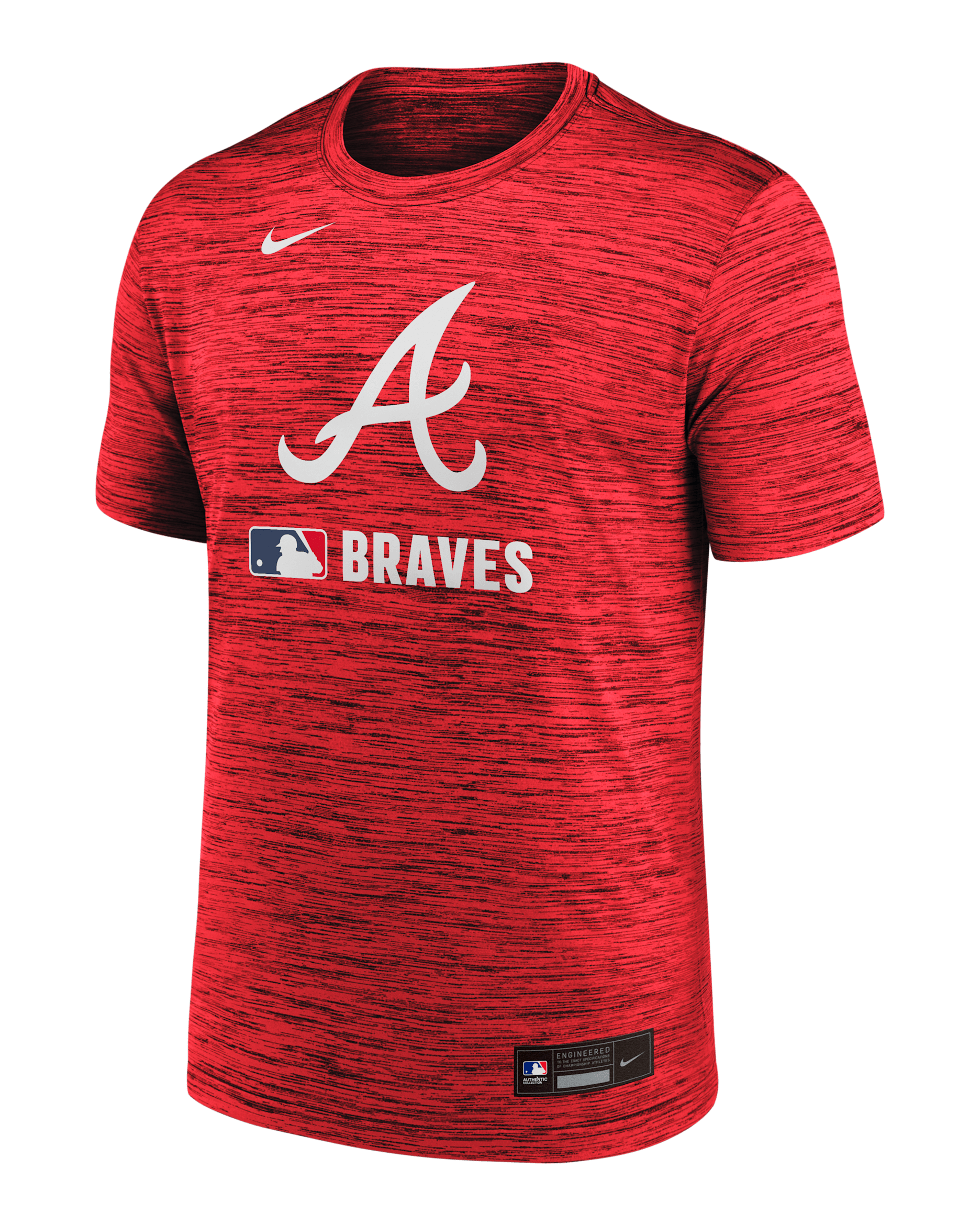 Atlanta Braves Authentic Collection Velocity Men's Nike Dri-FIT MLB T-Shirt - Red