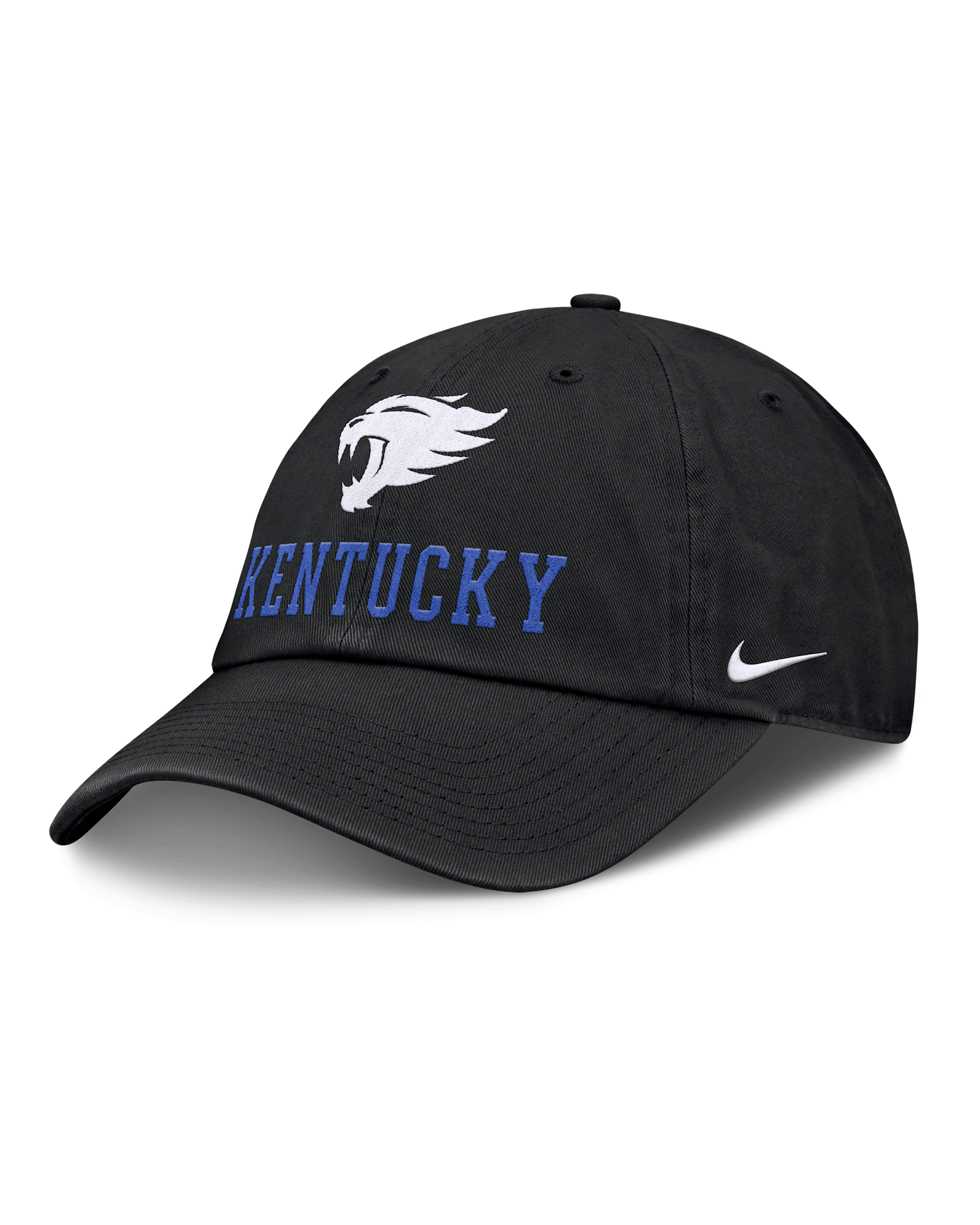 Gorra universitaria Nike ajustable para hombre Kentucky Sideline Club Gameday - Negro