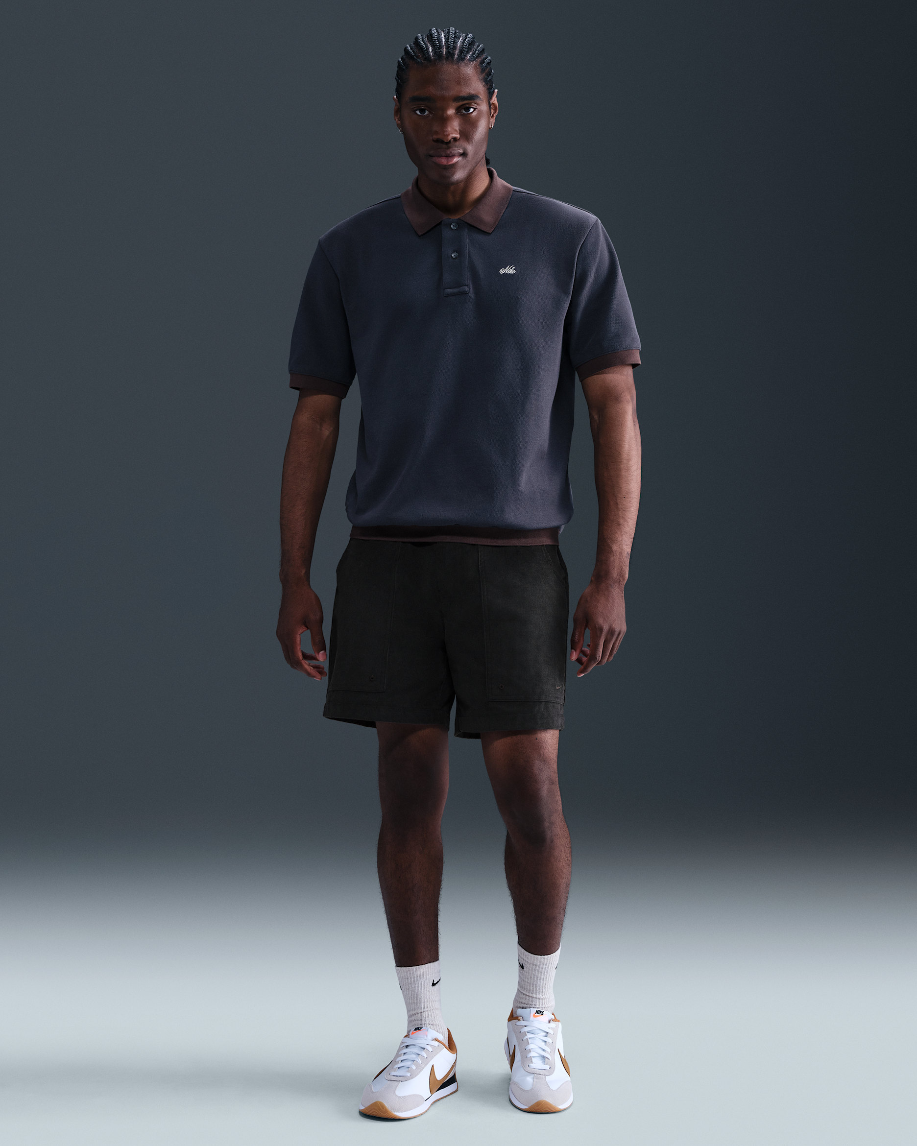 Nike Life Men's Corduroy Park Shorts - Black/Black