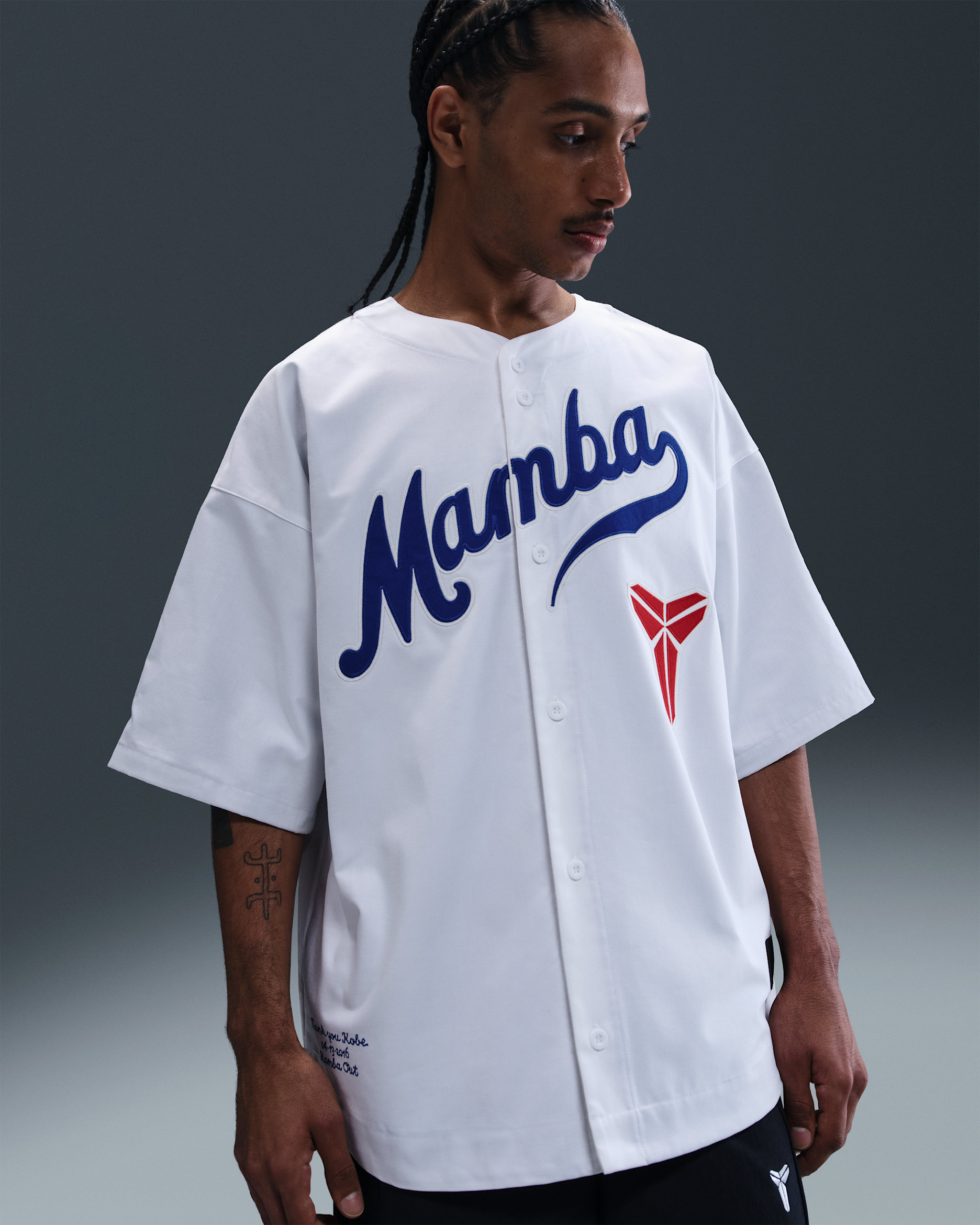 Kobe Men's Baseball Top - White/Game Royal