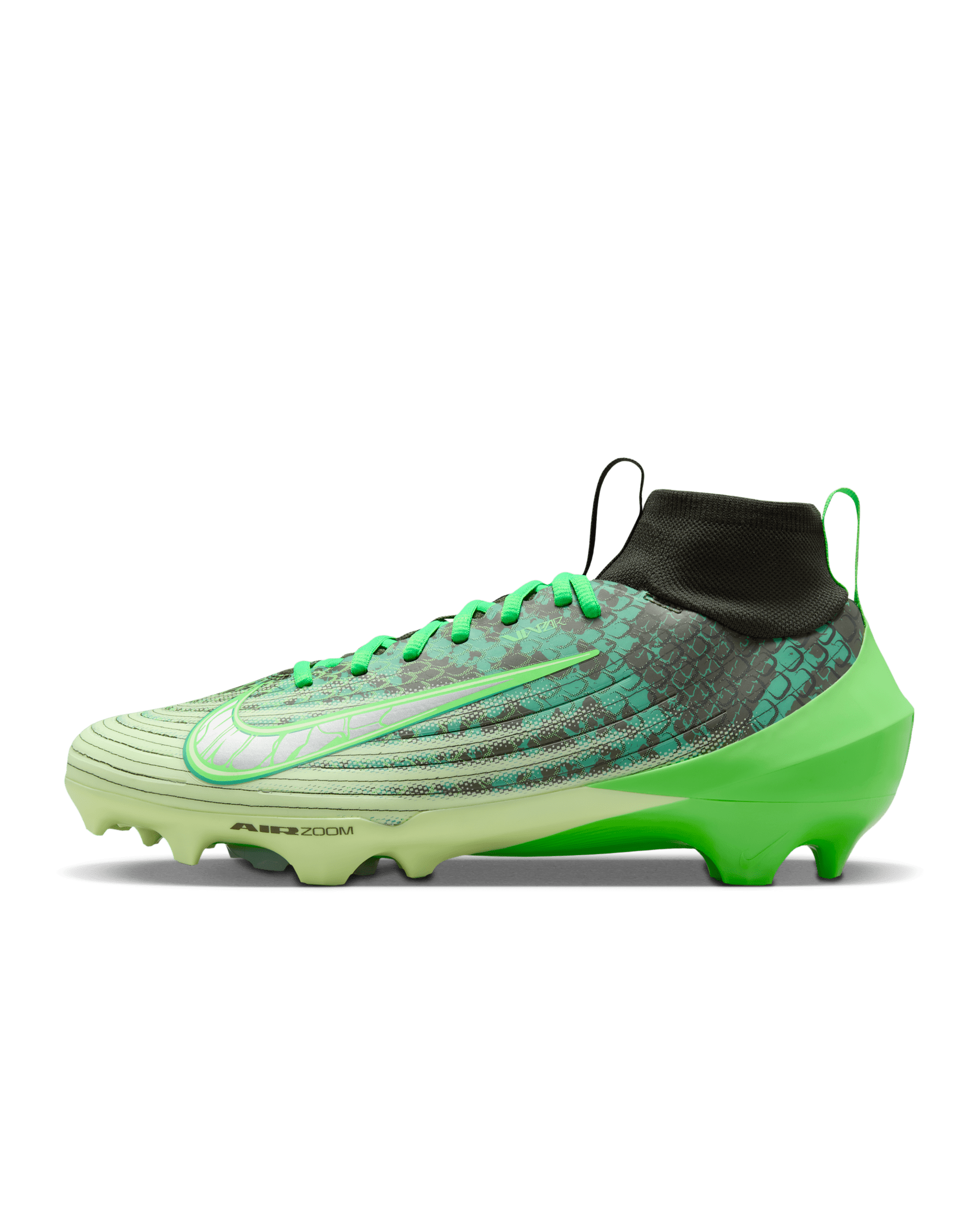 Tacos de fútbol americano Nike Vapor Pro 1 "CeeDee Lamb" - Secuoya/Verde strike/Plata metalizado