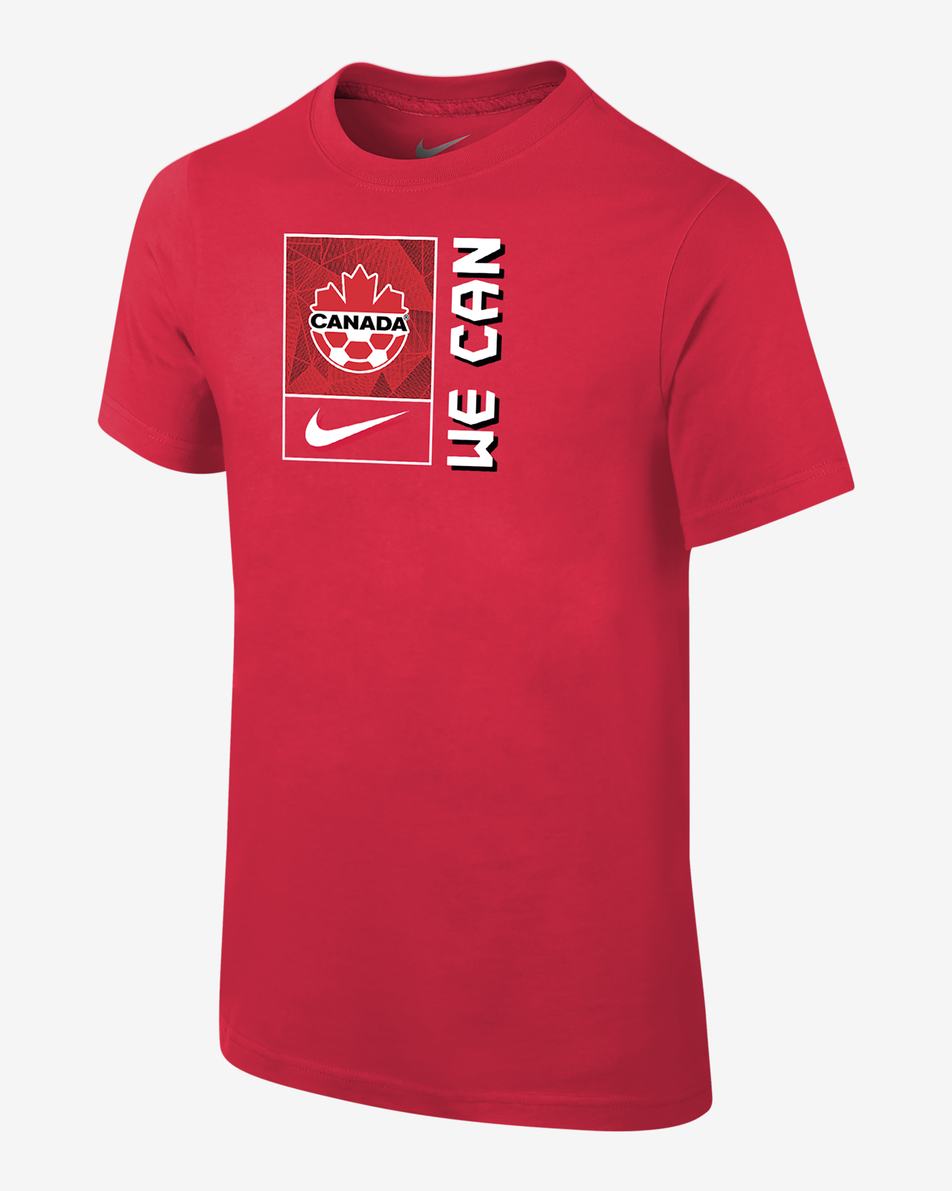 Canada Big Kids' (Boys') Nike Soccer T-Shirt - University Red