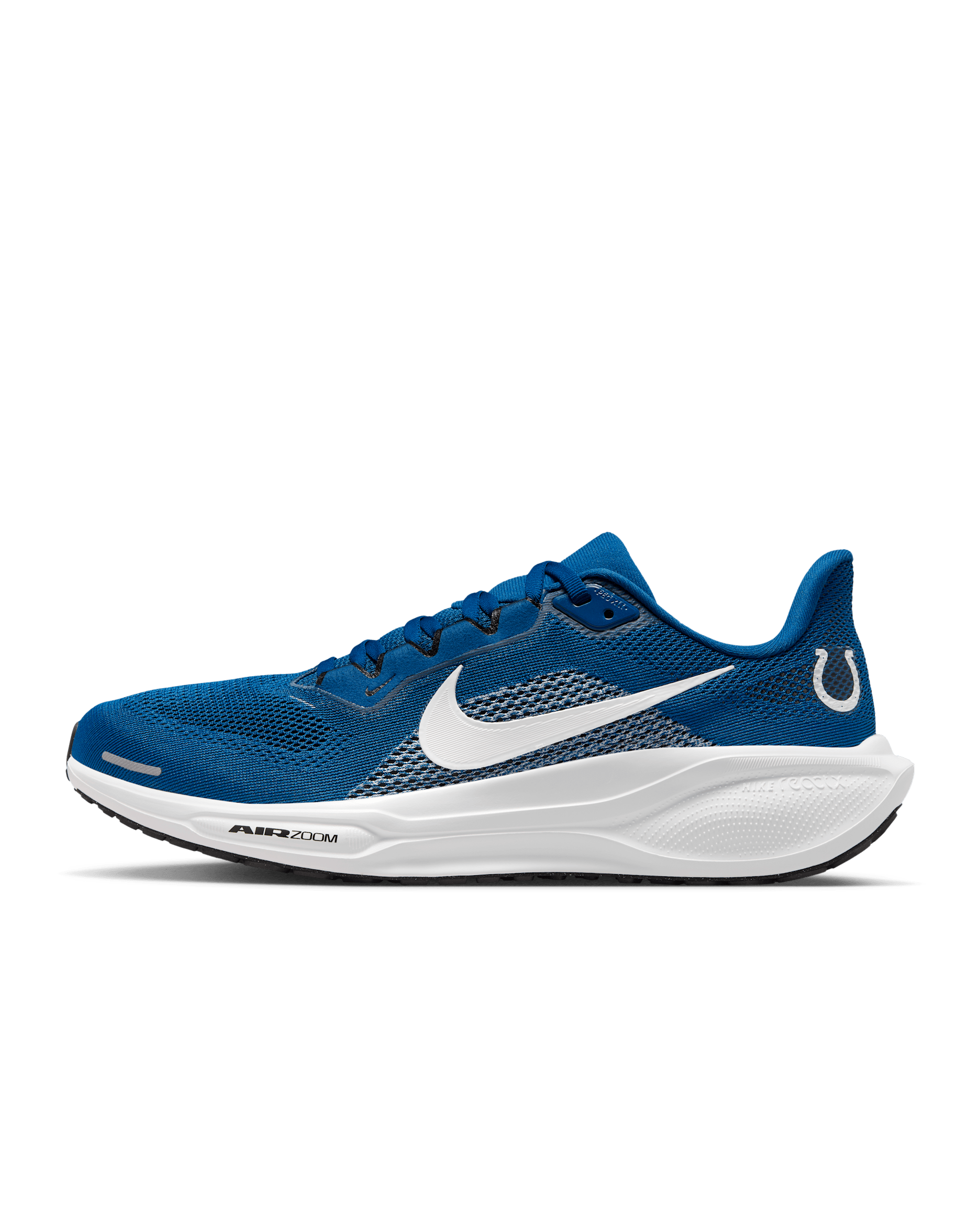 Tenis de correr en pavimento Nike de la NFL para hombre Indianapolis Colts Pegasus 41 - Azul gimnasio/Blanco/Negro