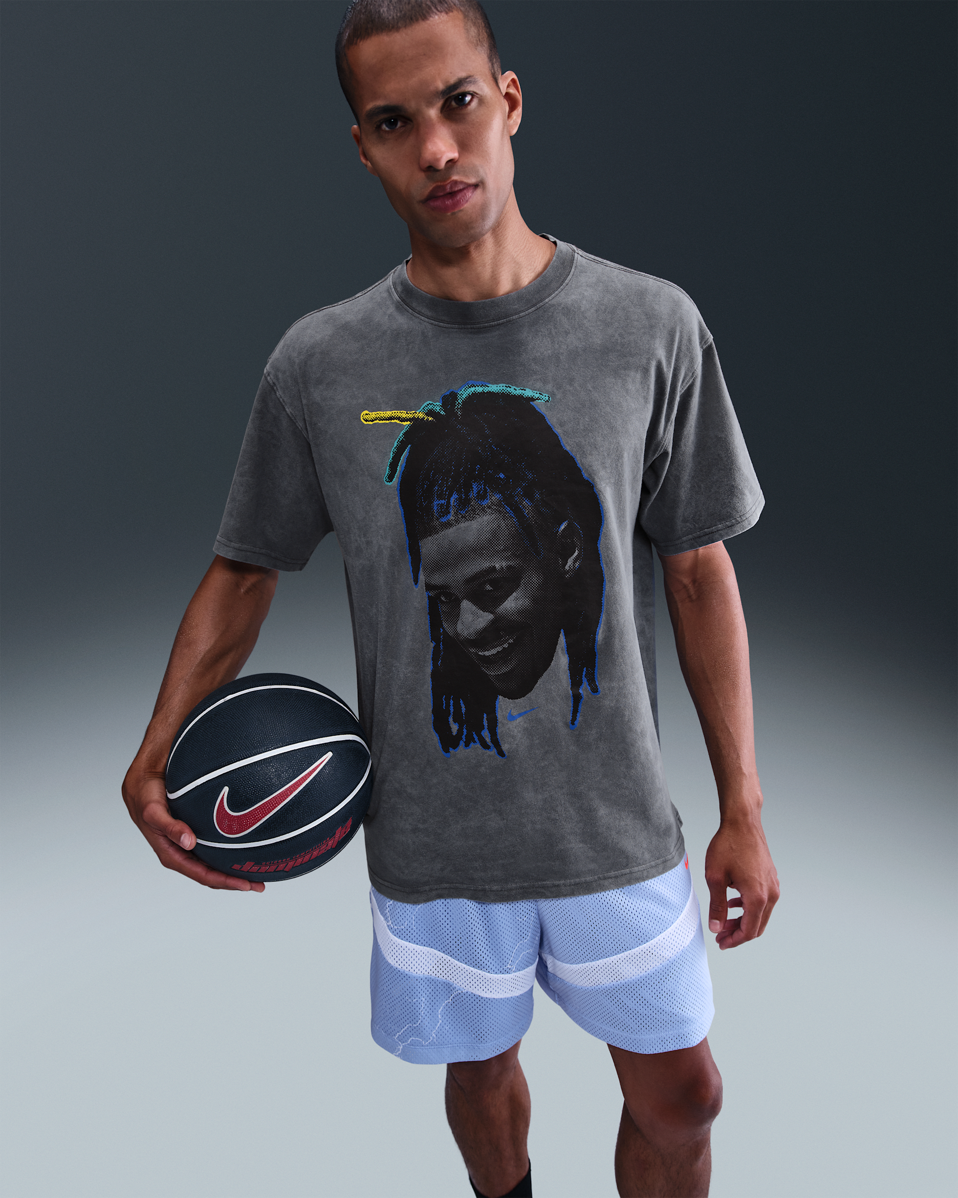 Ja Men's Max90 Basketball T-Shirt - Anthracite
