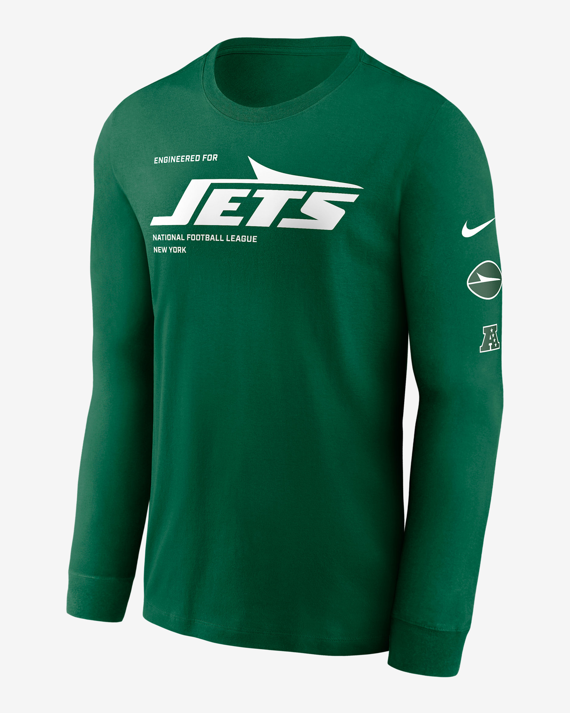 New York Jets Play To Win Essential Men's Nike NFL Long-Sleeve T-Shirt - Sport Green