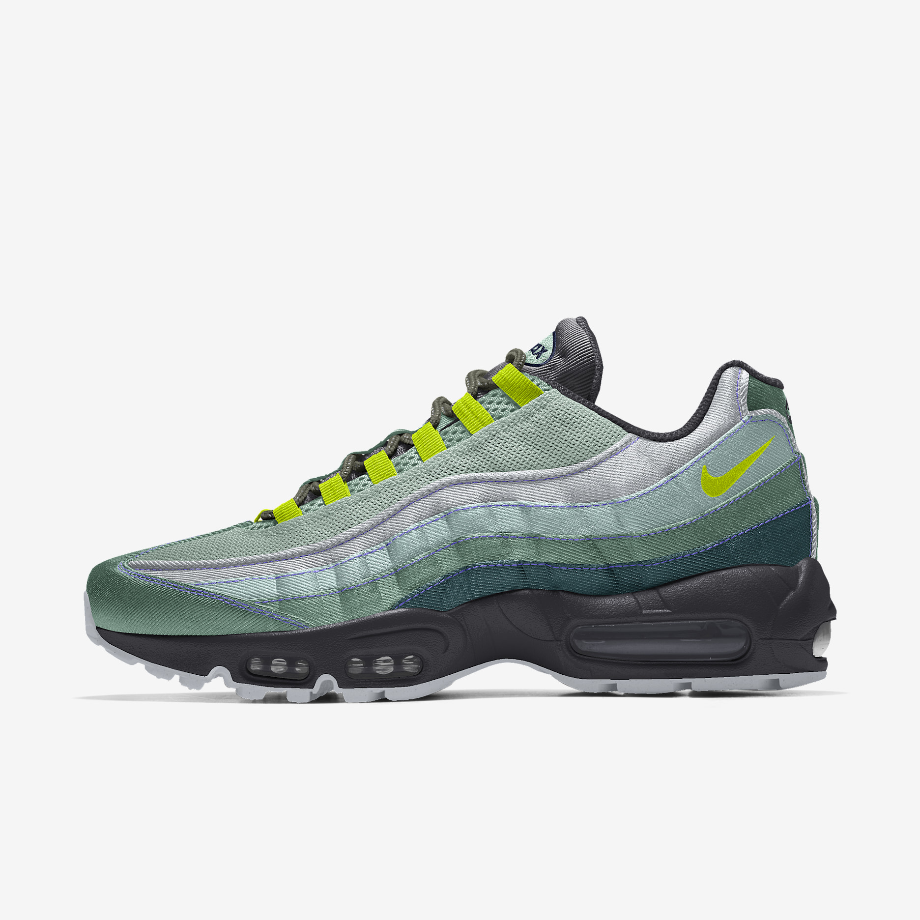 Nike Air Max 95 By You tilpasset sko til herre - Flerfarget/Flerfarget/Flerfarget/Flerfarget