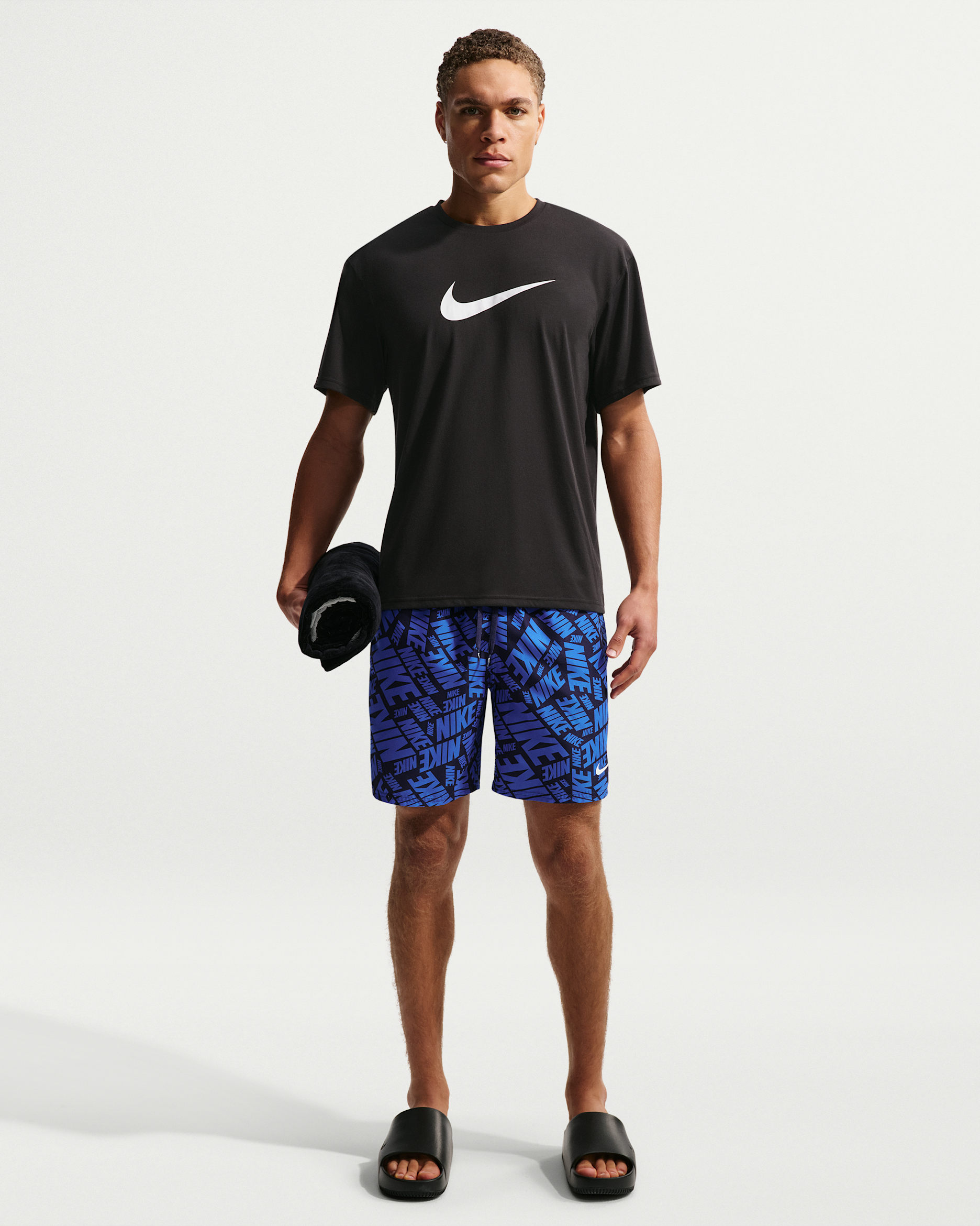 나이키 스윔 브레이커 남성 7인치 브리프 라인드 발리 쇼츠 - 미드나이트 네이비/미드나이트 네이비/미드나이트 네이비/화이트