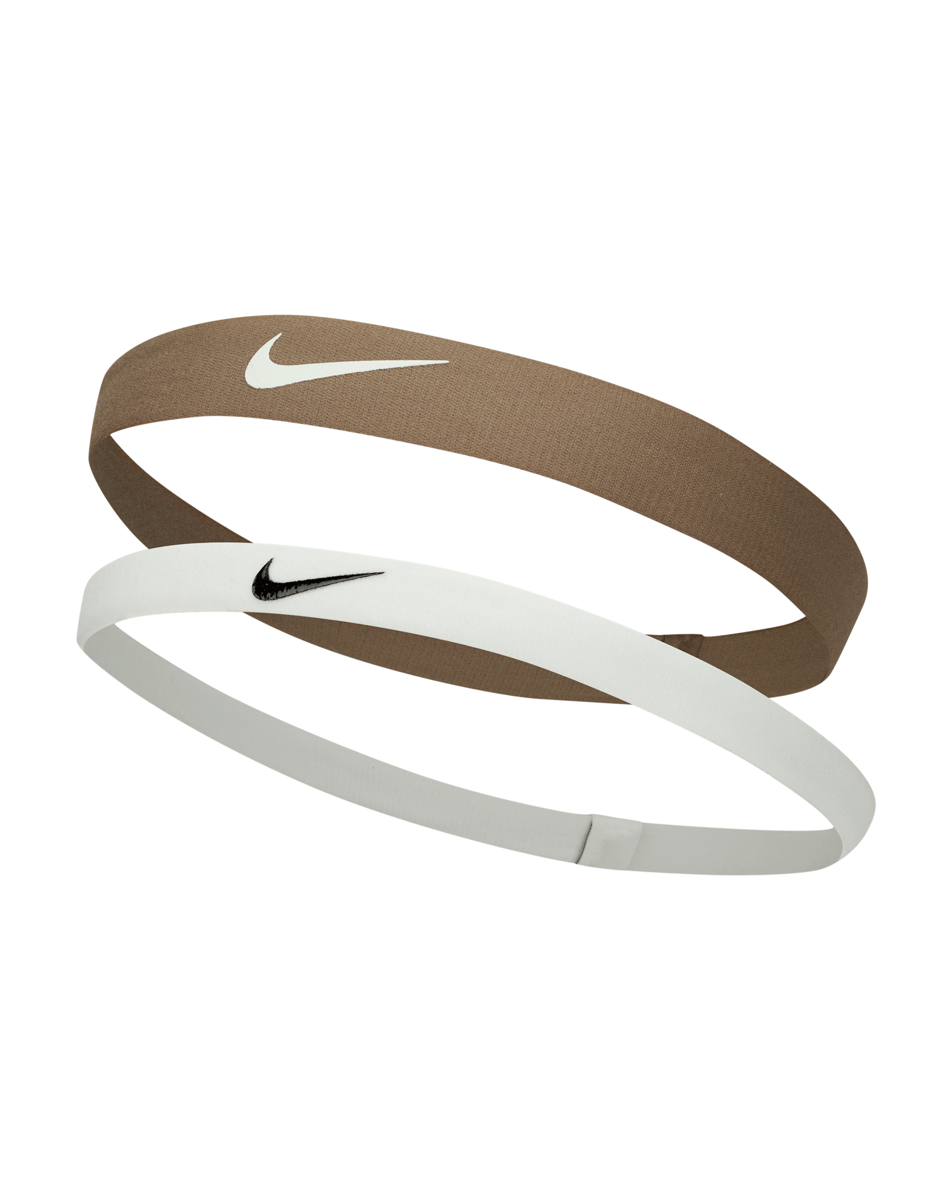 Fita para o cabelo Nike Flex (Conjunto de 2) - Castanho Mink/Sail/Branco