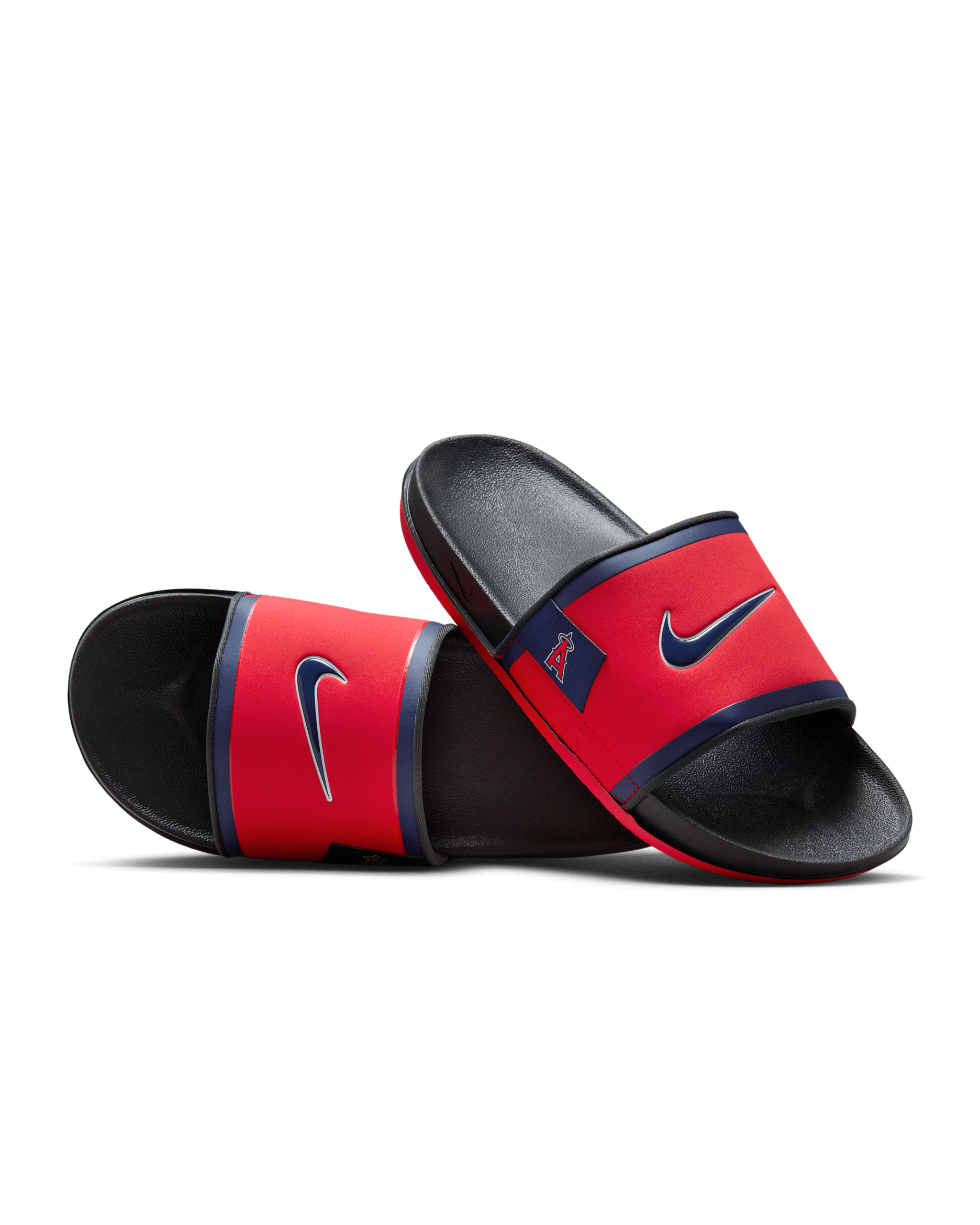 Nike Offcourt (Los Angeles Angels) Offcourt Slides - University Red/Dark Smoke Grey/Midnight Navy