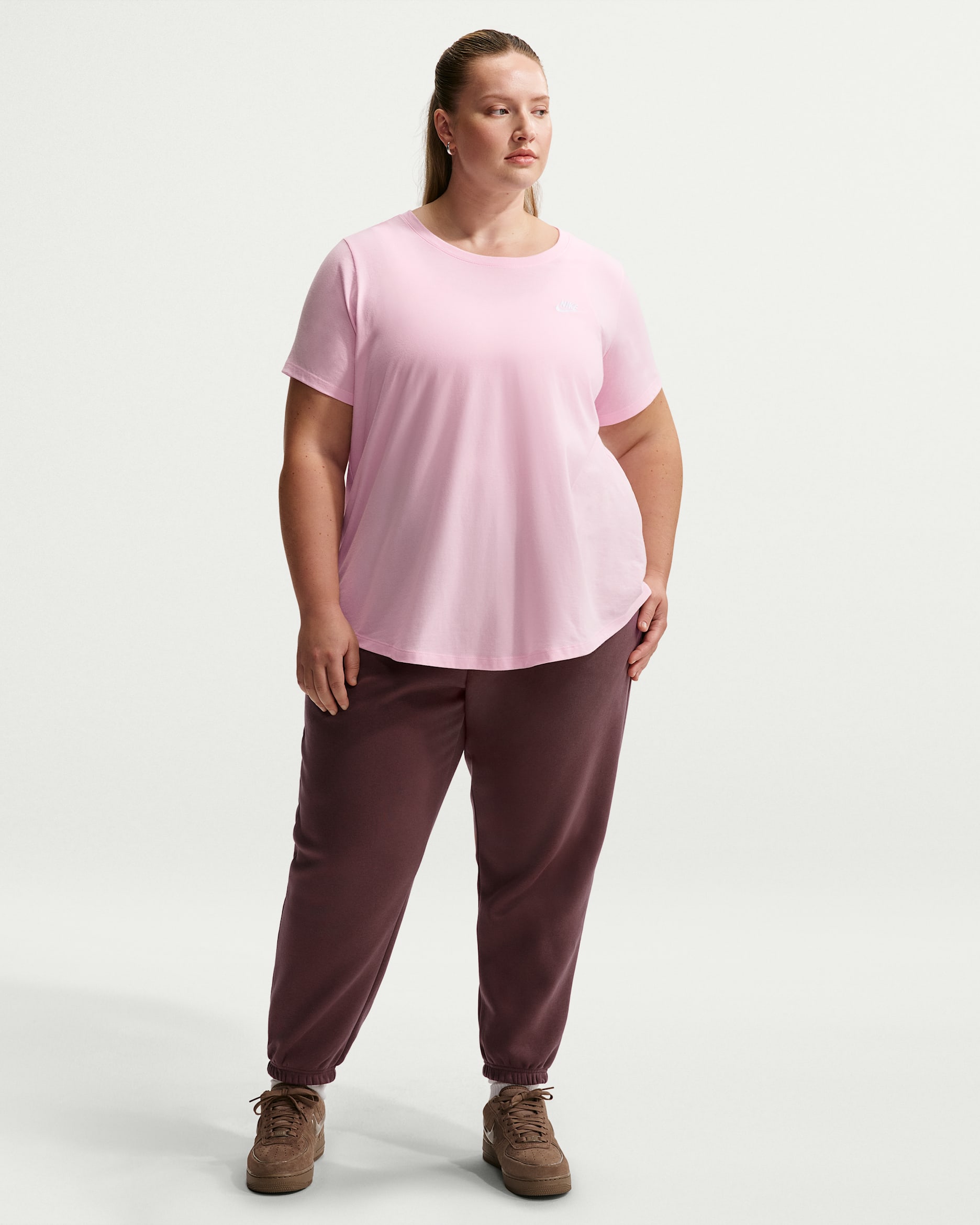 Nike Sportswear Phoenix Fleece Women's High-Waisted Oversized Sweatpants (Plus Size) - Tattoo/Sail